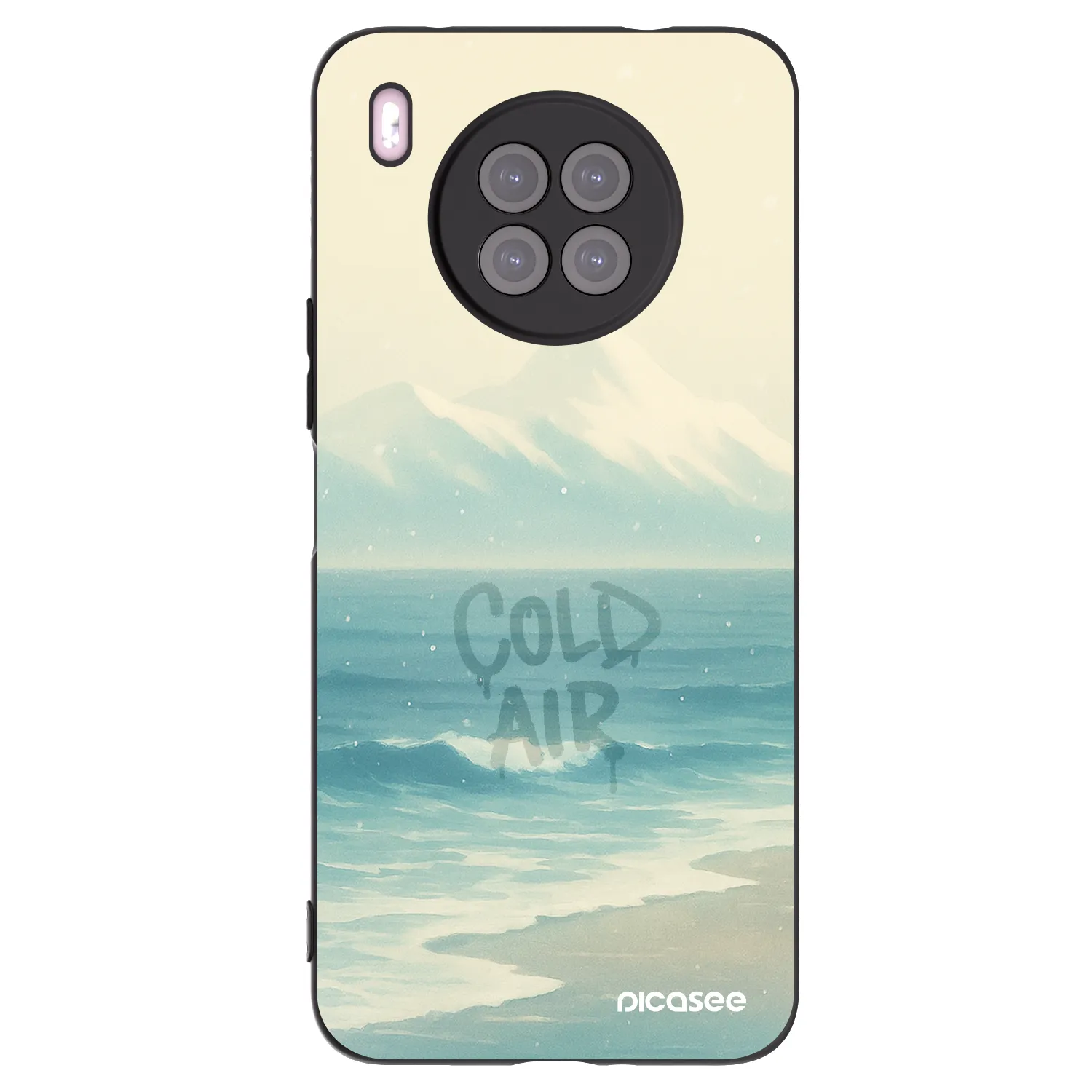 Picasee silikónový čierny obal pre Huawei Nova 8i - COLD AIR