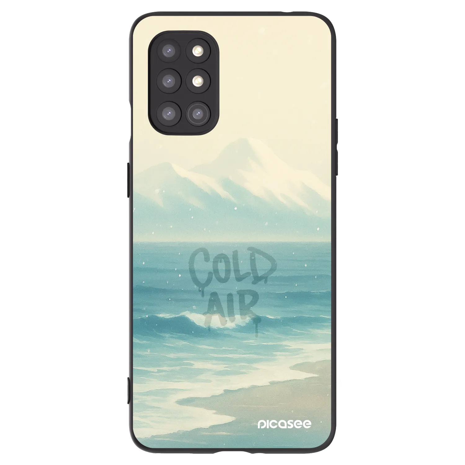 Picasee silikónový čierny obal pre OnePlus 8T - COLD AIR
