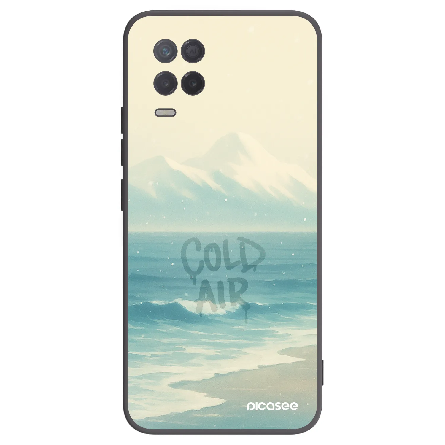Picasee silikónový čierny obal pre Realme 8 5G - COLD AIR