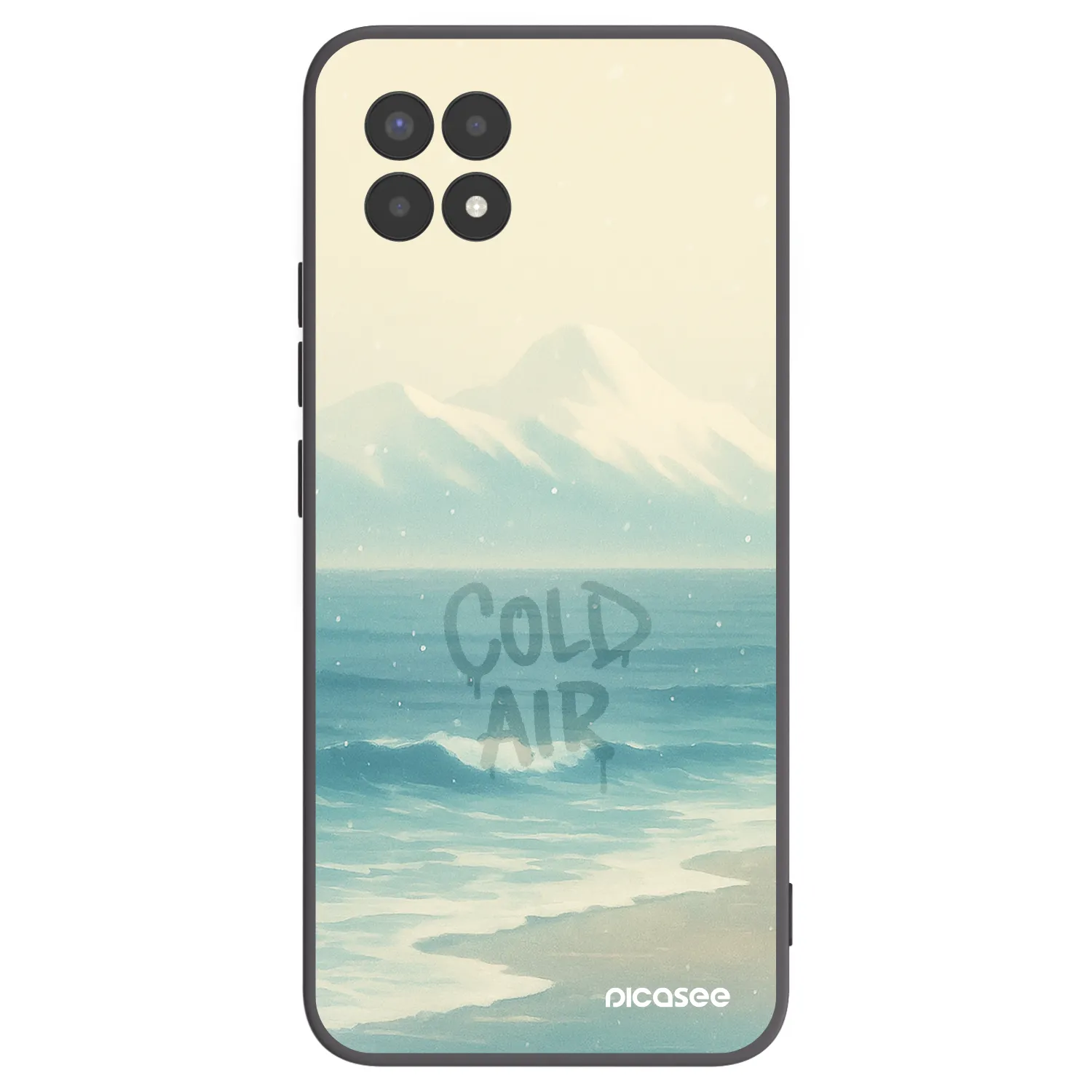Picasee silikónový čierny obal pre Realme 8i - COLD AIR