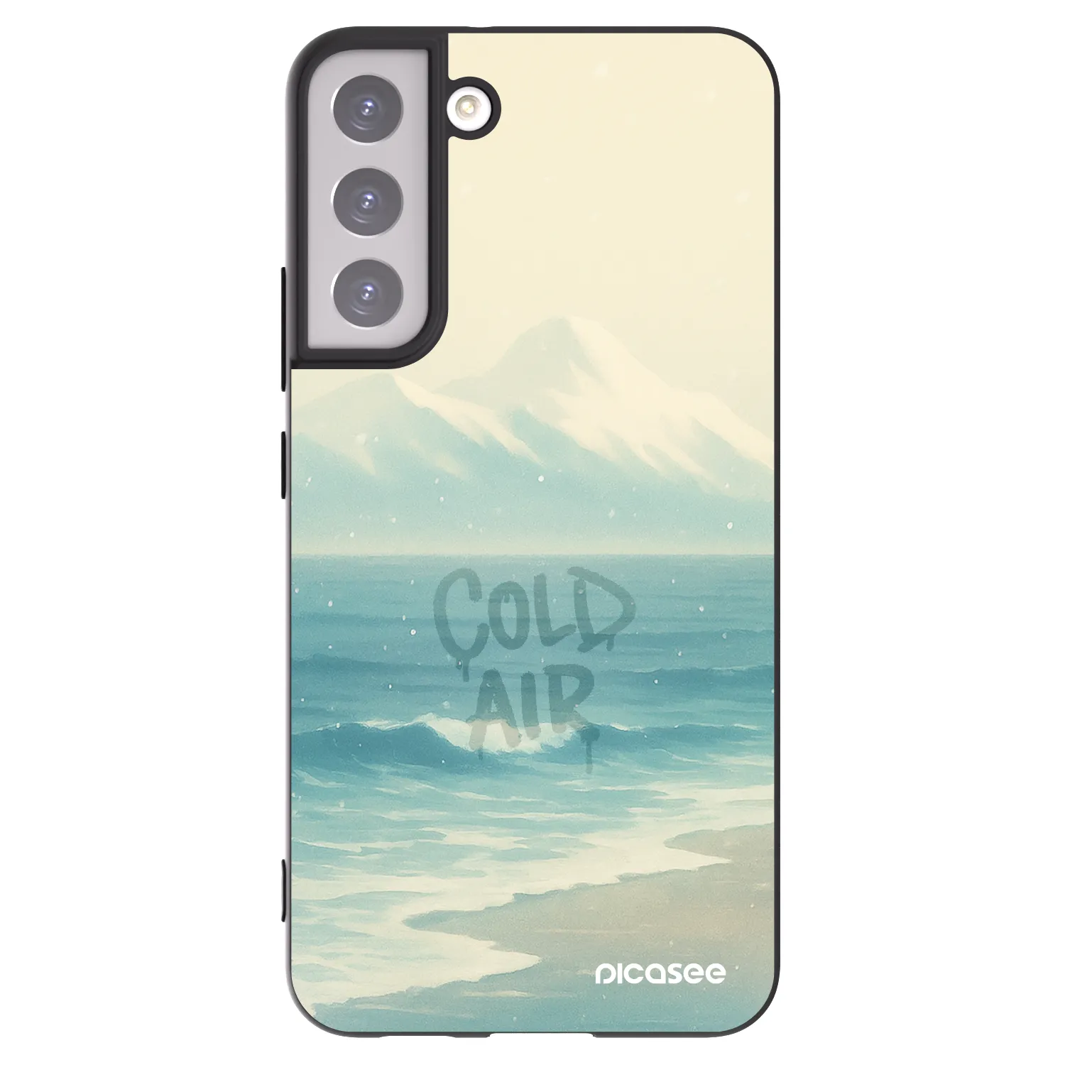 Picasee silikónový čierny obal pre Samsung Galaxy S22+ 5G - COLD AIR