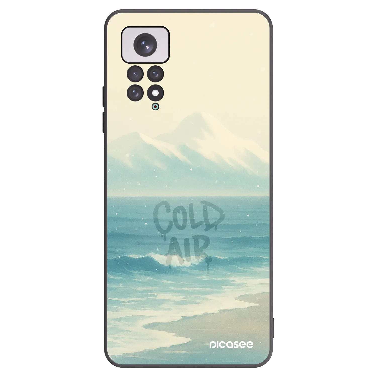 Picasee silikónový čierny obal pre Xiaomi Redmi Note 11 - COLD AIR