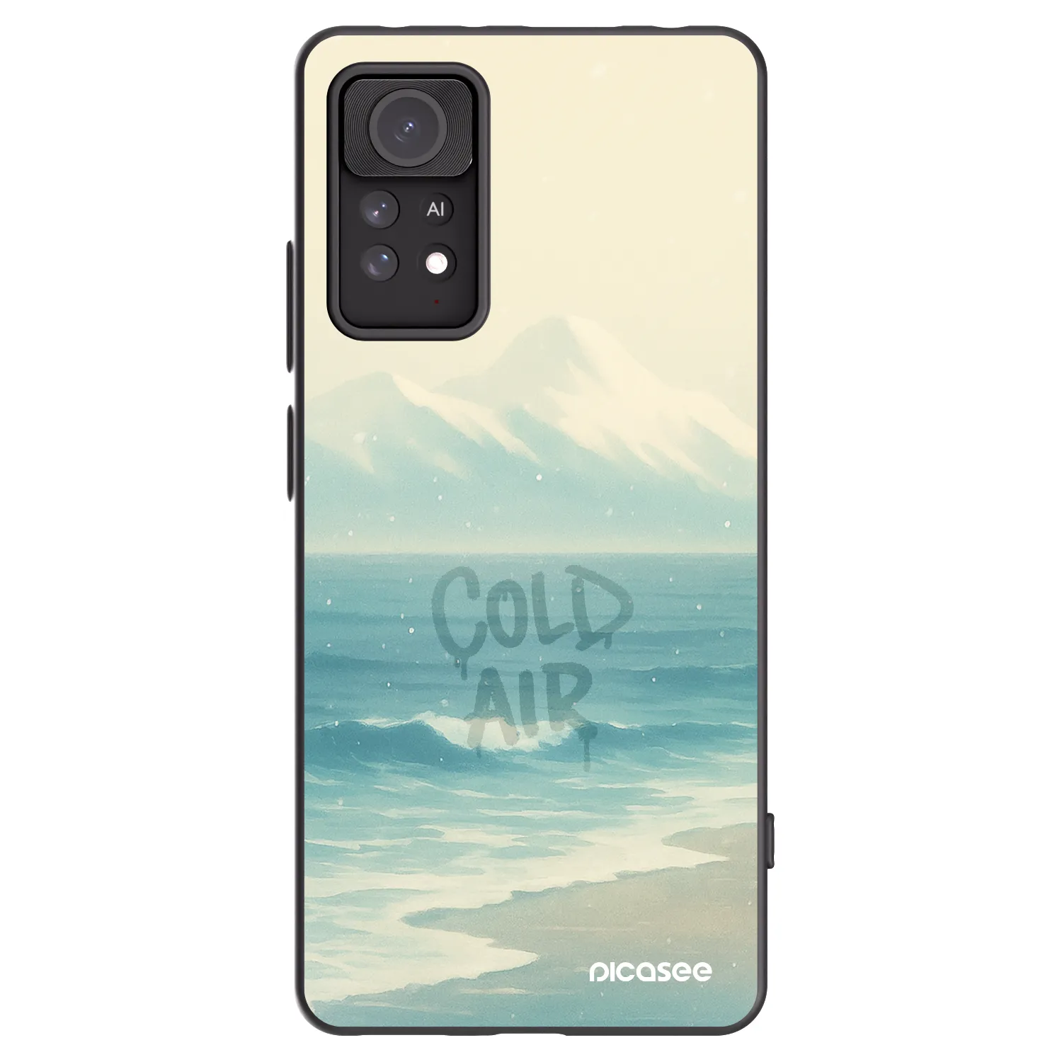 Picasee silikónový čierny obal pre Xiaomi Redmi Note 11 Pro 5G - COLD AIR