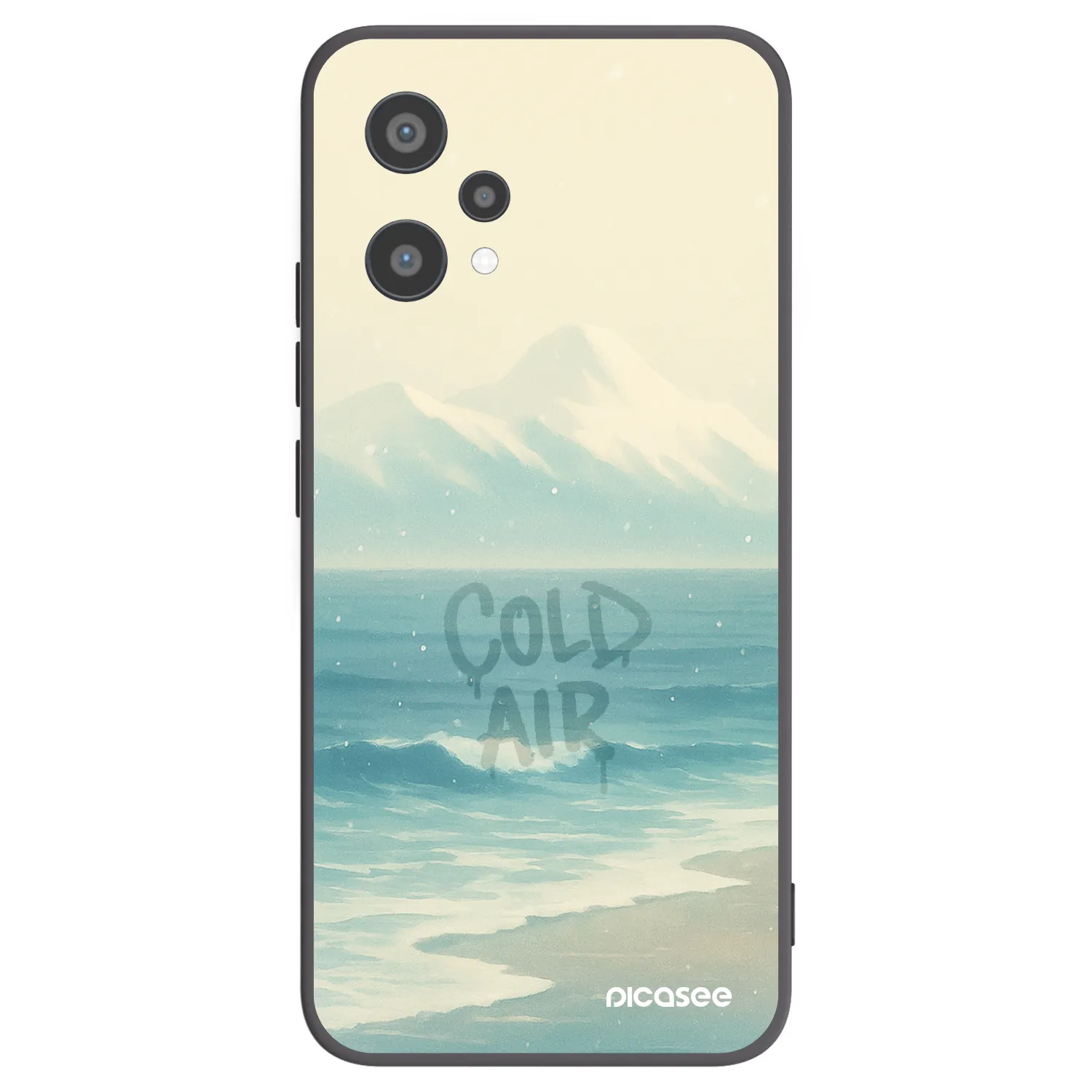 Picasee silikónový čierny obal pre Realme 9 Pro 5G - COLD AIR