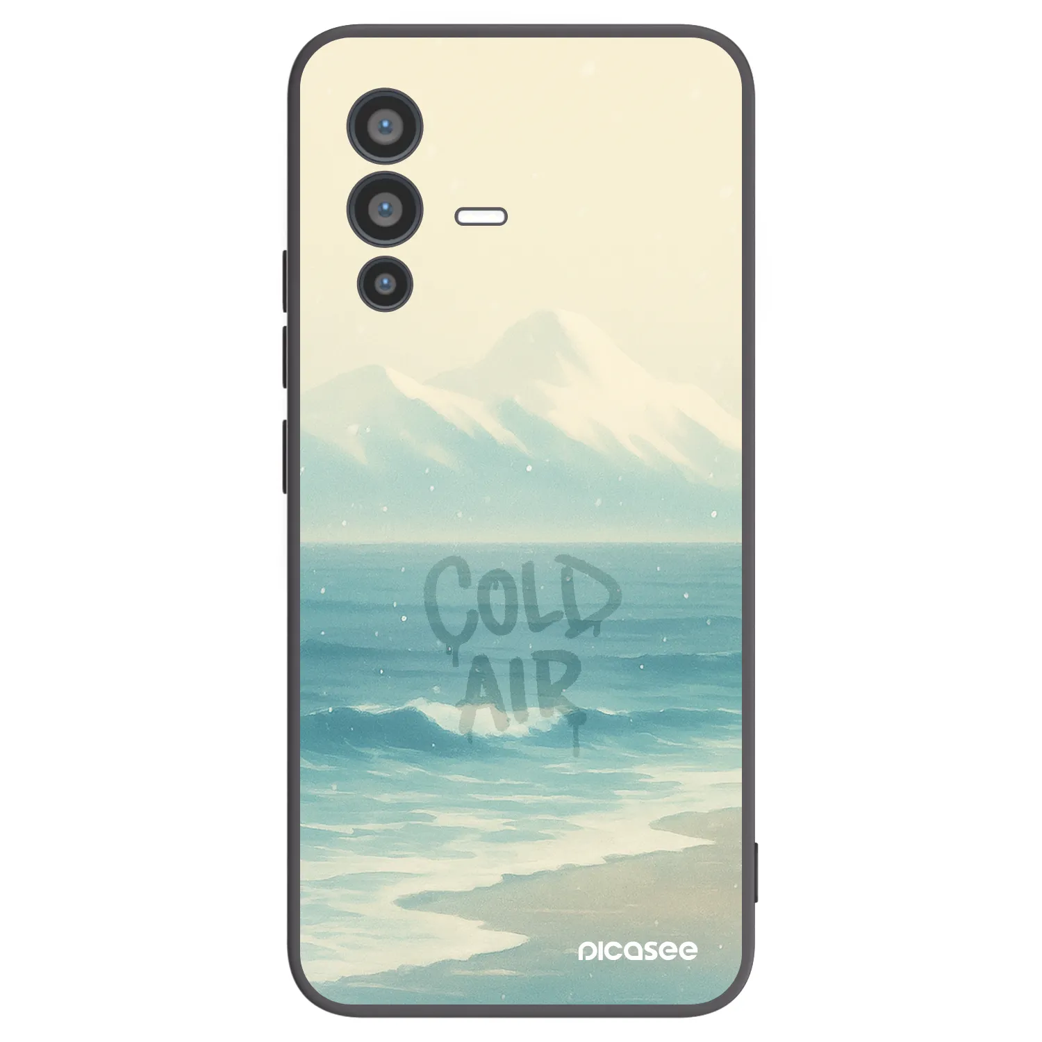 Picasee silikónový čierny obal pre Vivo V23 5G - COLD AIR