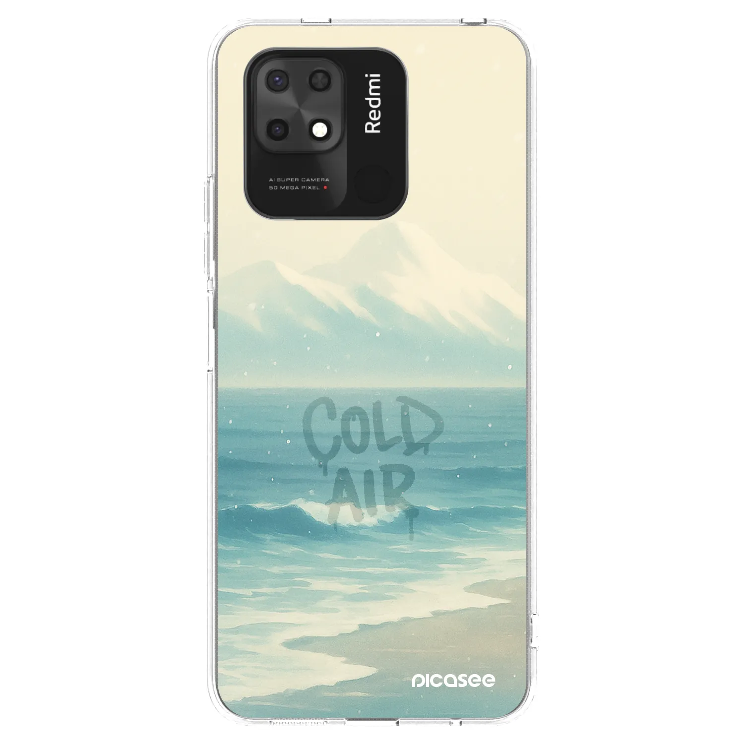 Silikónový prehľadný obal pre Xiaomi Redmi 10C - COLD AIR