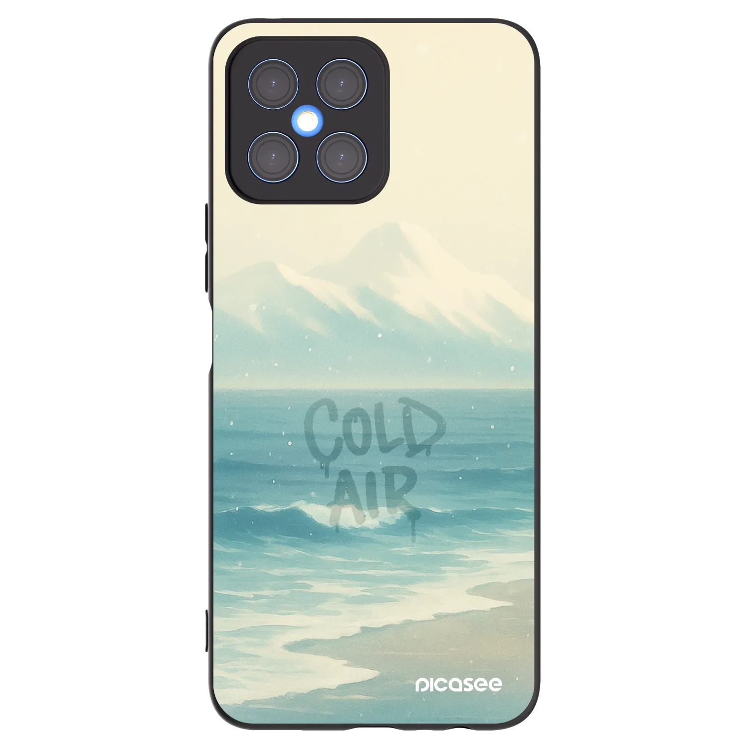 Picasee silikónový čierny obal pre Honor X8 4G - COLD AIR