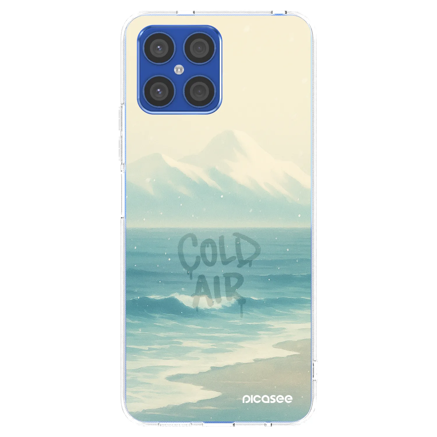 Picasee silikónový prehľadný obal pre Honor X8 4G - COLD AIR