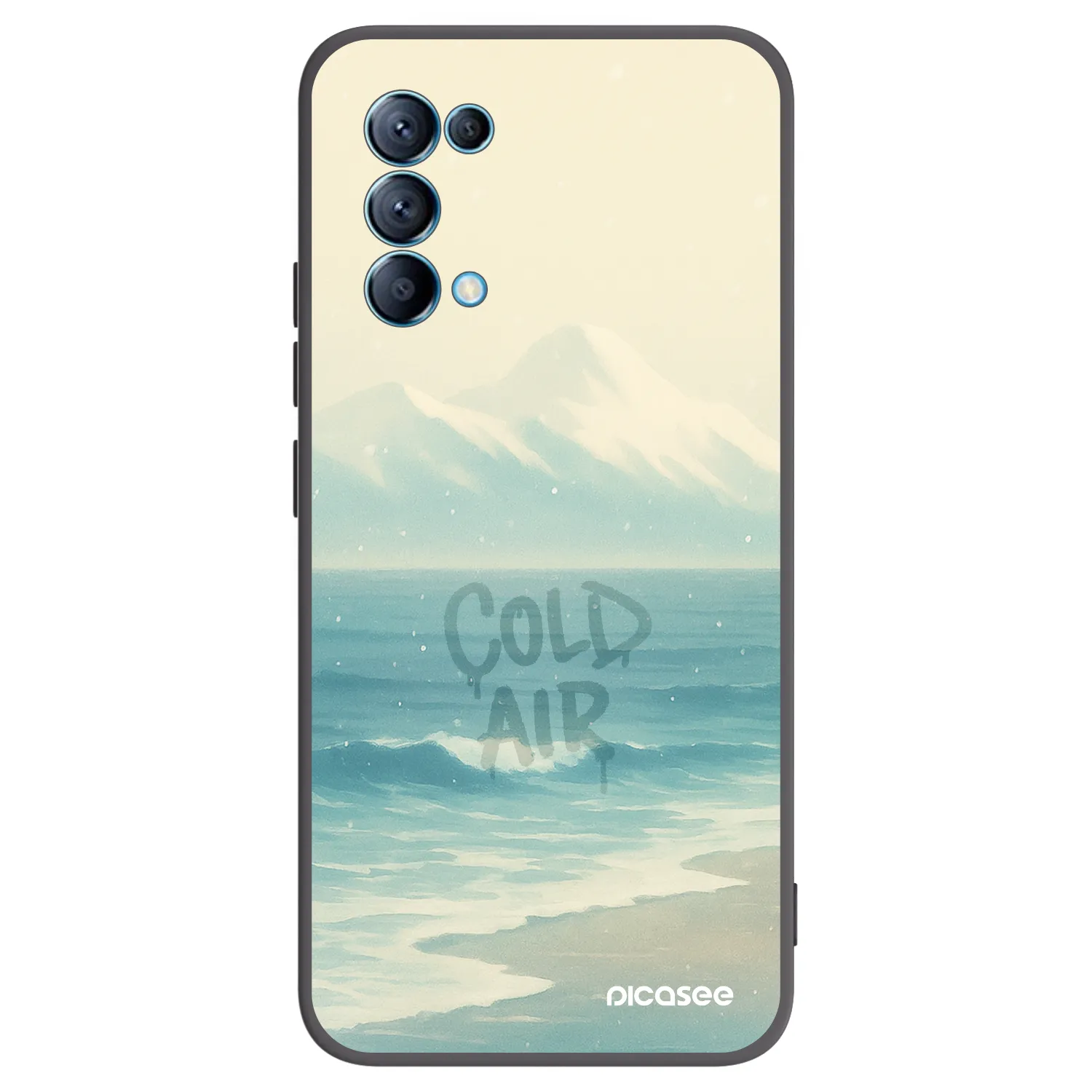 Picasee silikónový čierny obal pre OPPO Reno 5 5G - COLD AIR