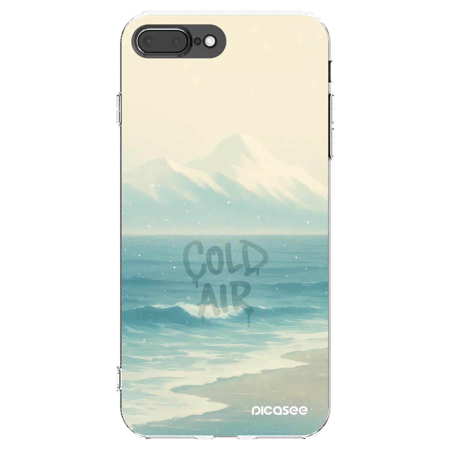 Picasee silikónový prehľadný obal pre Apple iPhone 8 Plus - COLD AIR
