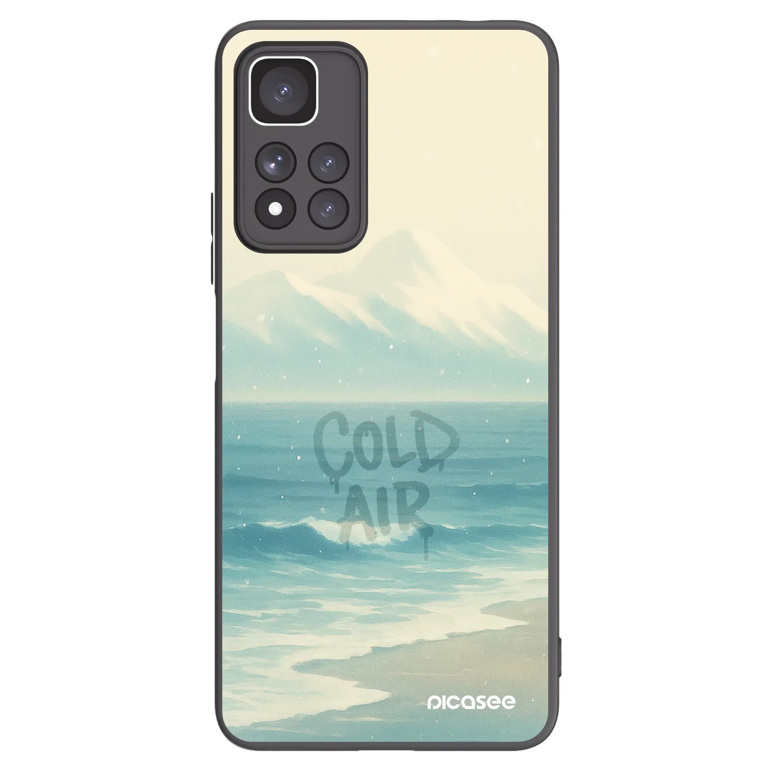 Picasee silikónový čierny obal pre Xiaomi Redmi Note 11 Pro+ 5G - COLD AIR