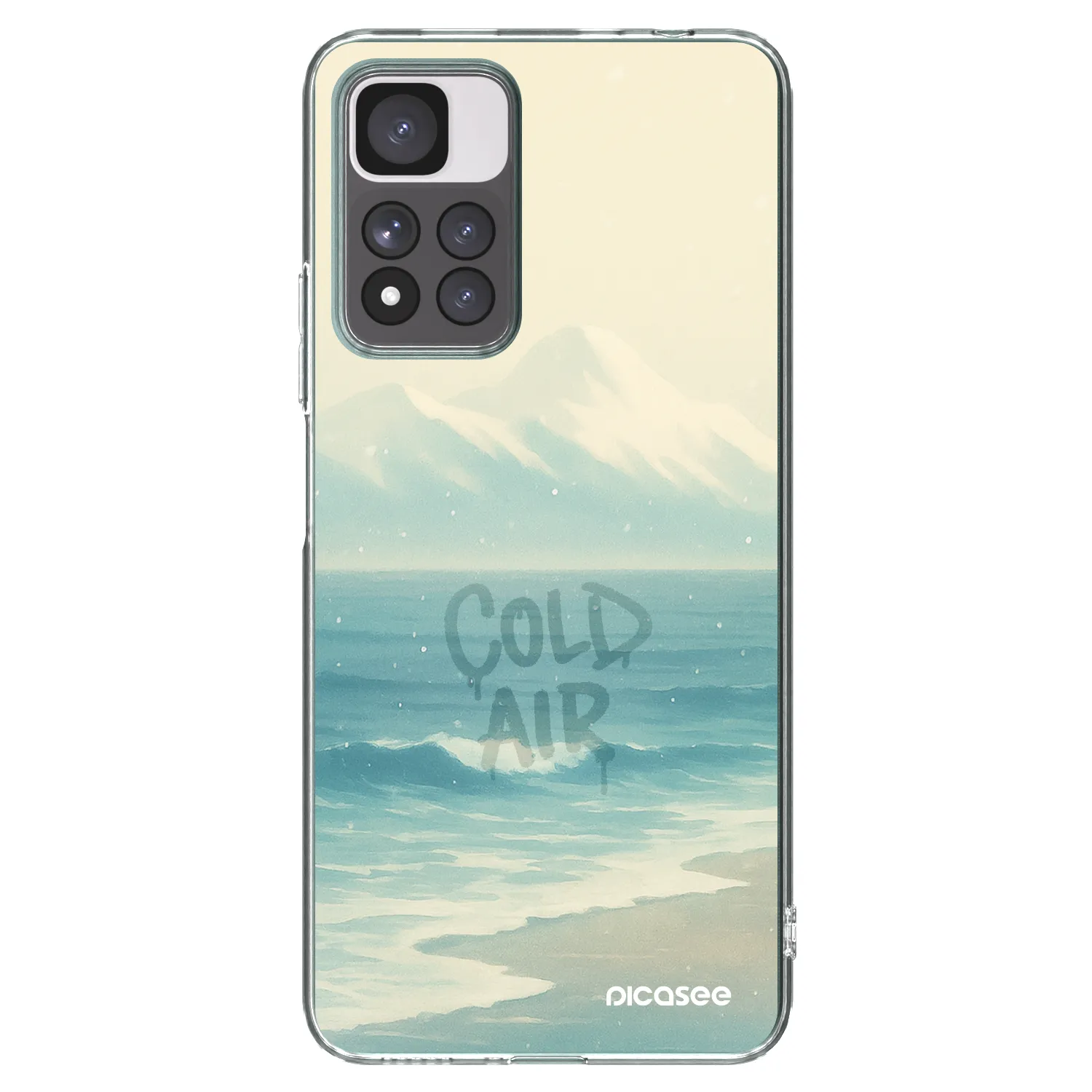 Picasee silikónový prehľadný obal pre Xiaomi Redmi Note 11 Pro+ 5G - COLD AIR