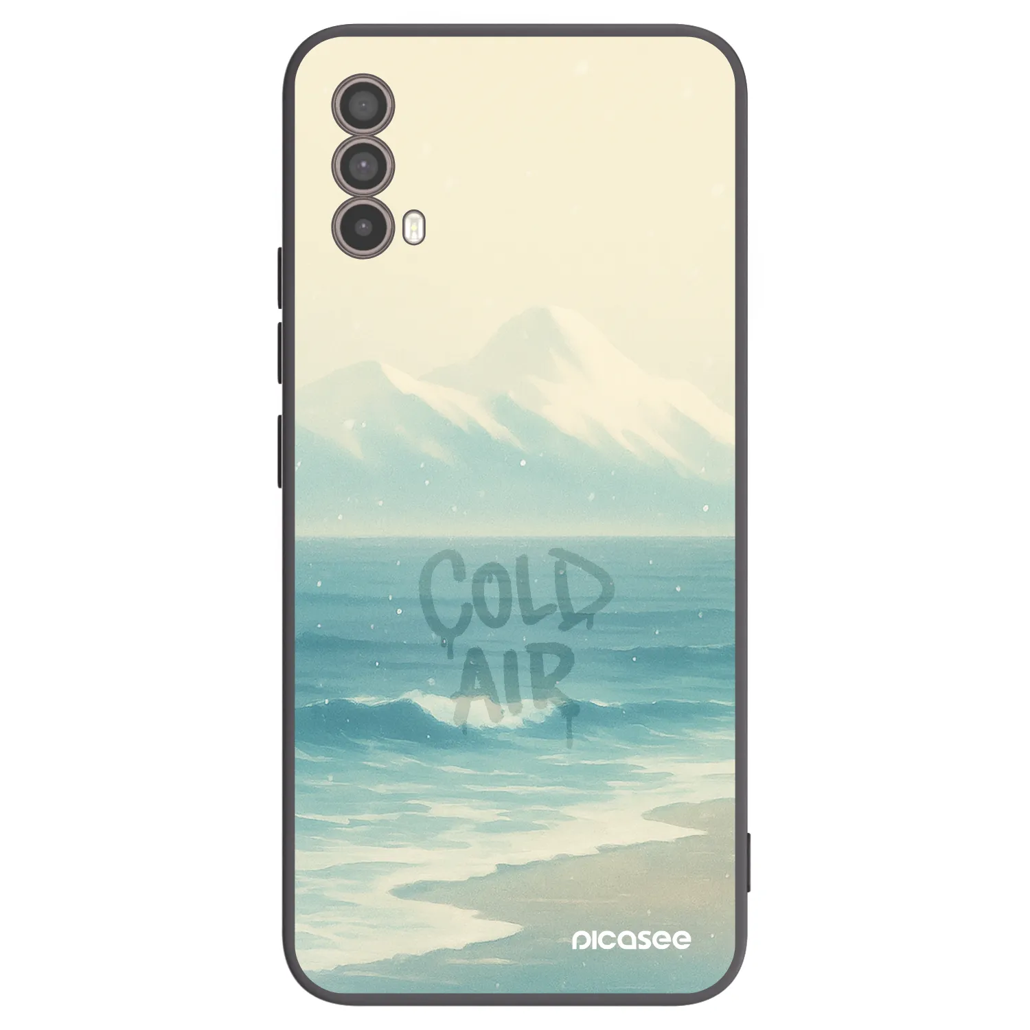 Picasee silikónový čierny obal pre Motorola Moto E40 - COLD AIR
