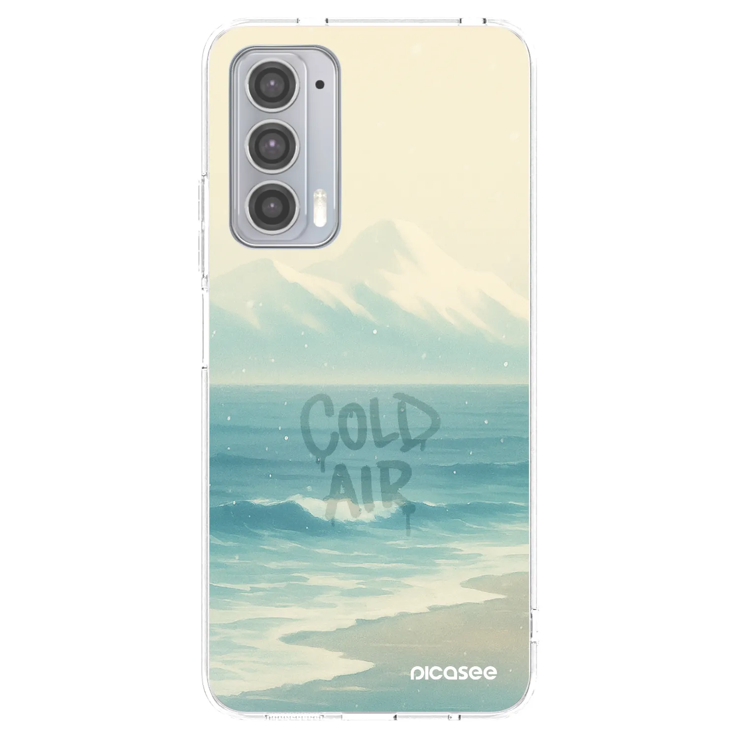 Picasee silikónový prehľadný obal pre Motorola Edge 20 - COLD AIR