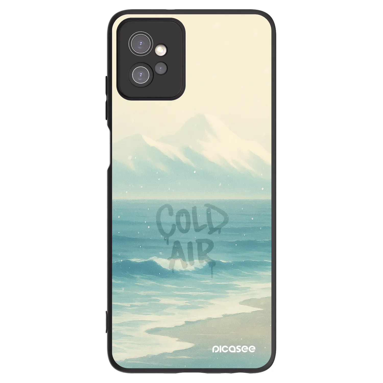 Picasee silikónový čierny obal pre Motorola Moto G32 - COLD AIR