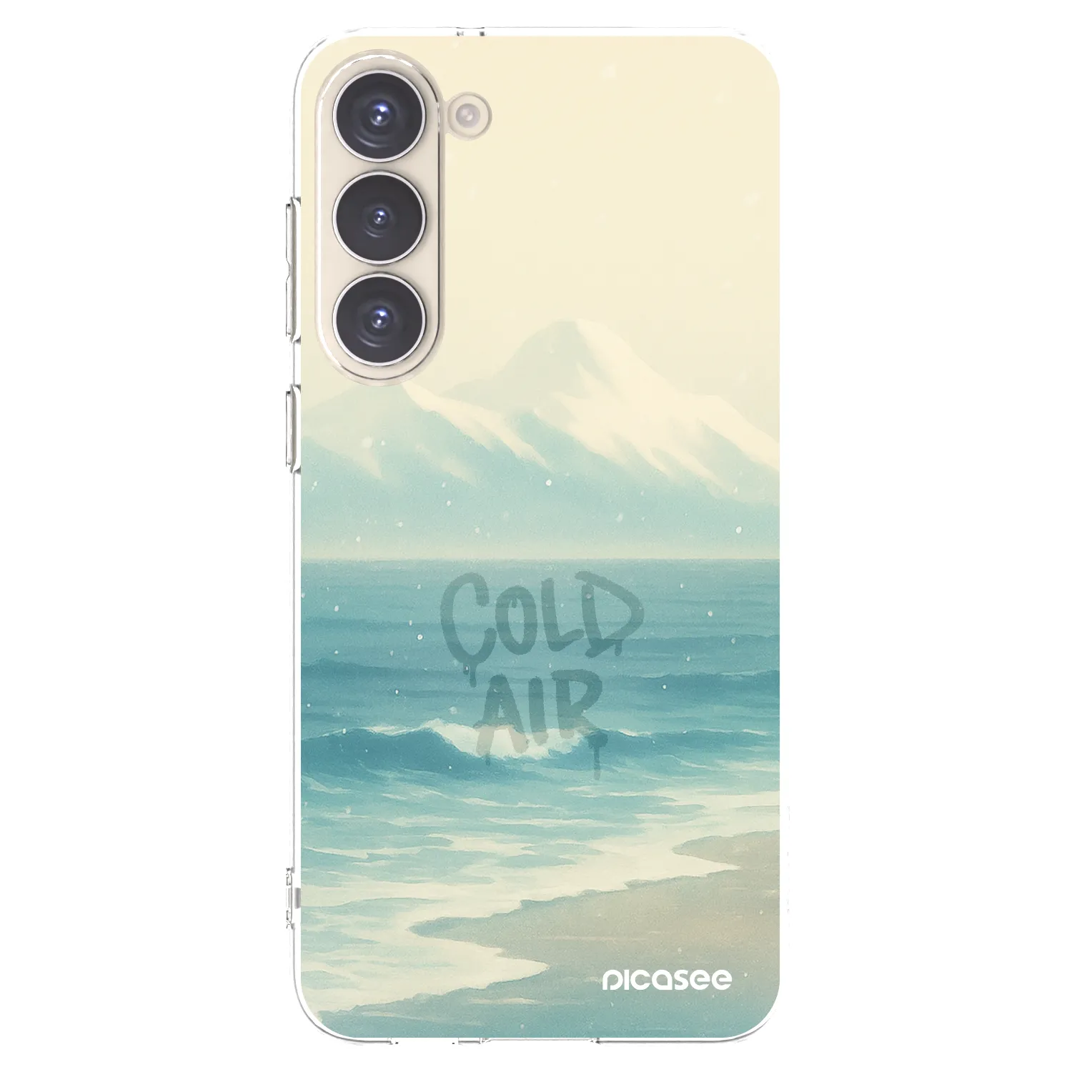 Picasee silikónový prehľadný obal pre Samsung Galaxy S23+ 5G - COLD AIR