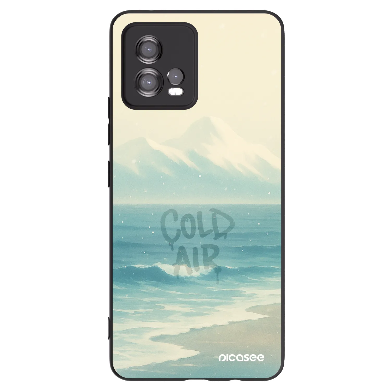 Picasee silikónový čierny obal pre Motorola Moto G72 - COLD AIR