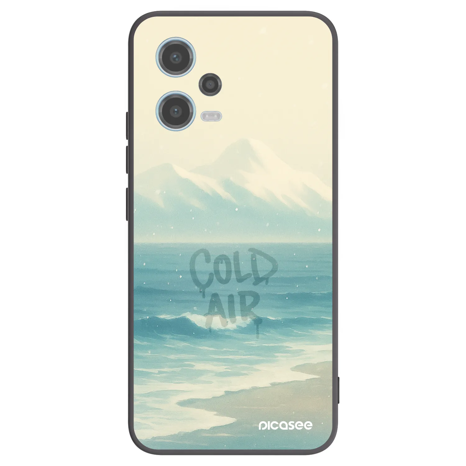 Picasee silikónový čierny obal pre Xiaomi Redmi Note 12 5G - COLD AIR