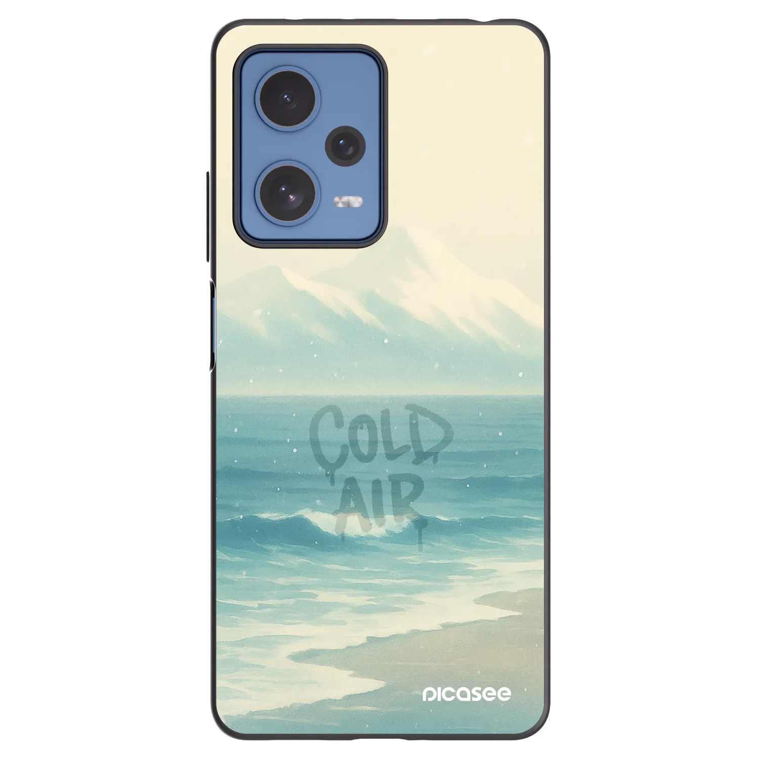 Picasee silikónový čierny obal pre Xiaomi Redmi Note 12 Pro 5G - COLD AIR