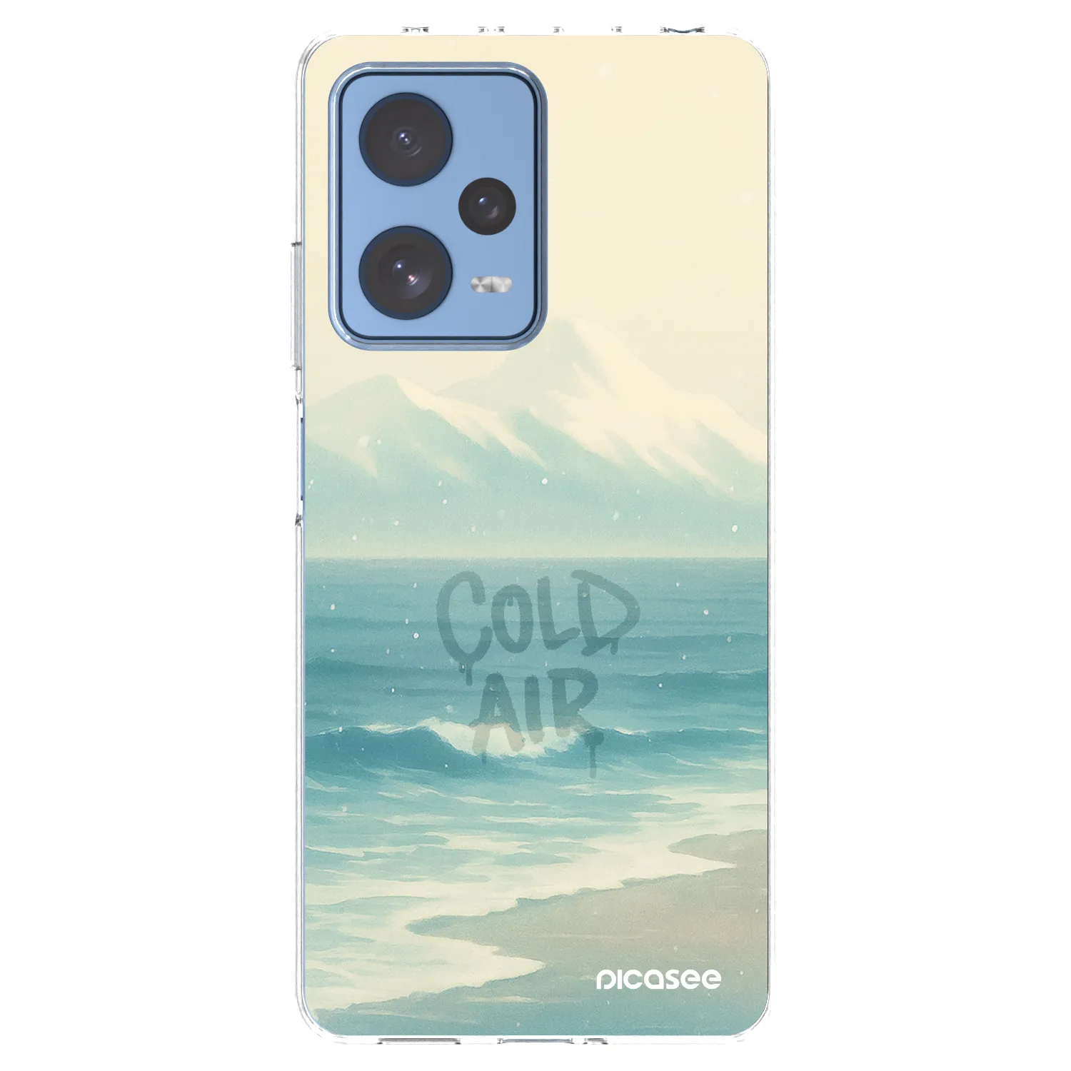 Picasee silikónový prehľadný obal pre Xiaomi Redmi Note 12 Pro 5G - COLD AIR