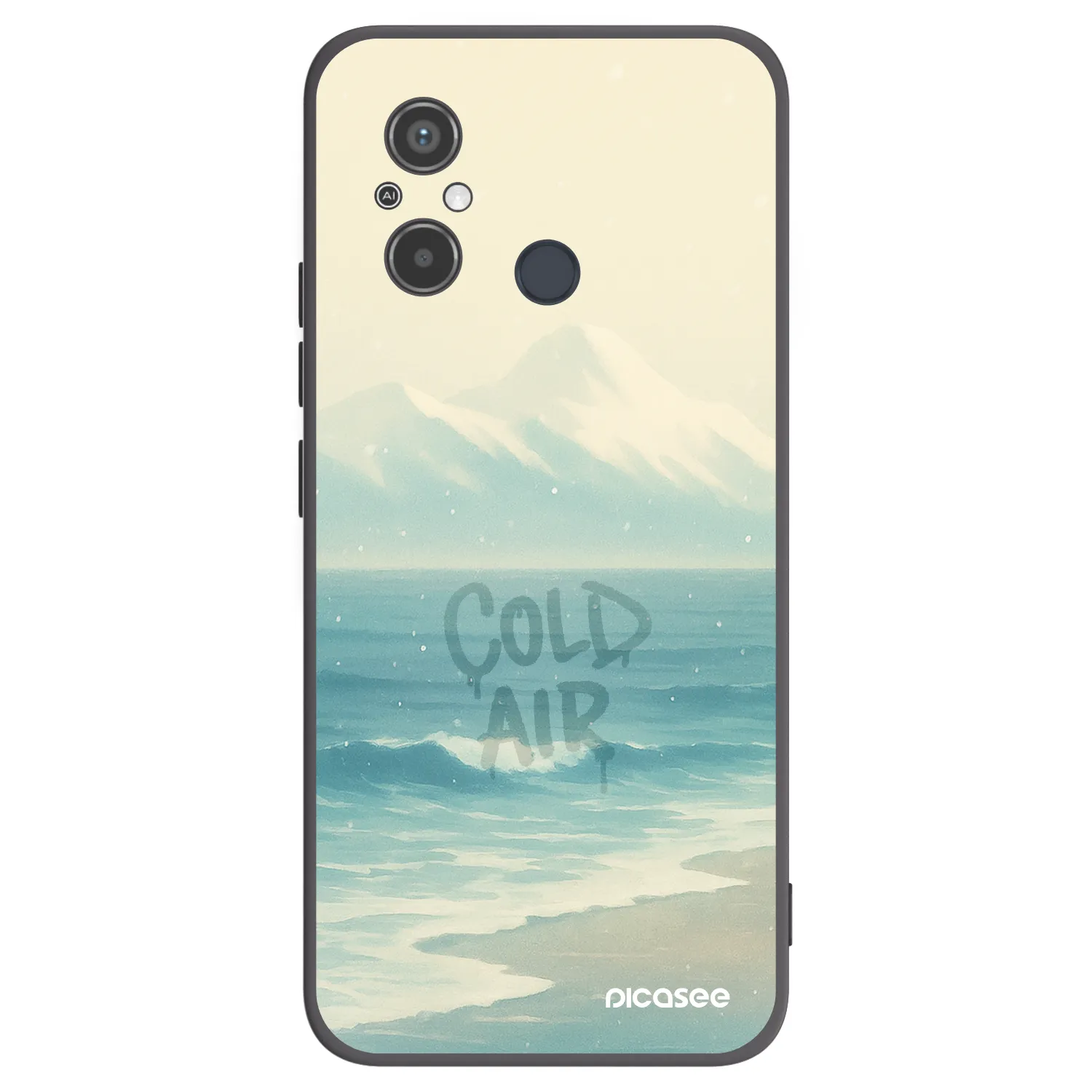 Picasee silikónový čierny obal pre Xiaomi Redmi 12C - COLD AIR
