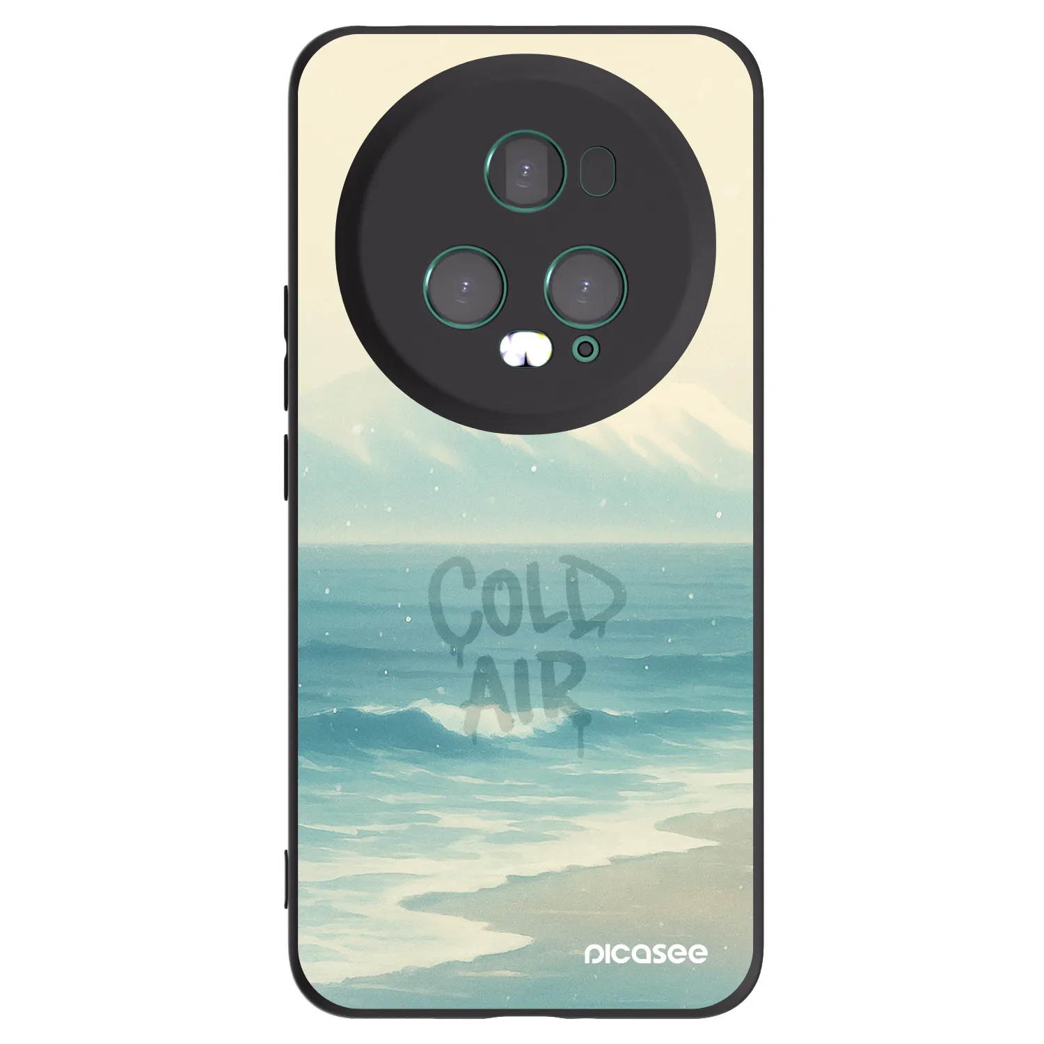 Picasee silikónový čierny obal pre Honor Magic5 Pro - COLD AIR