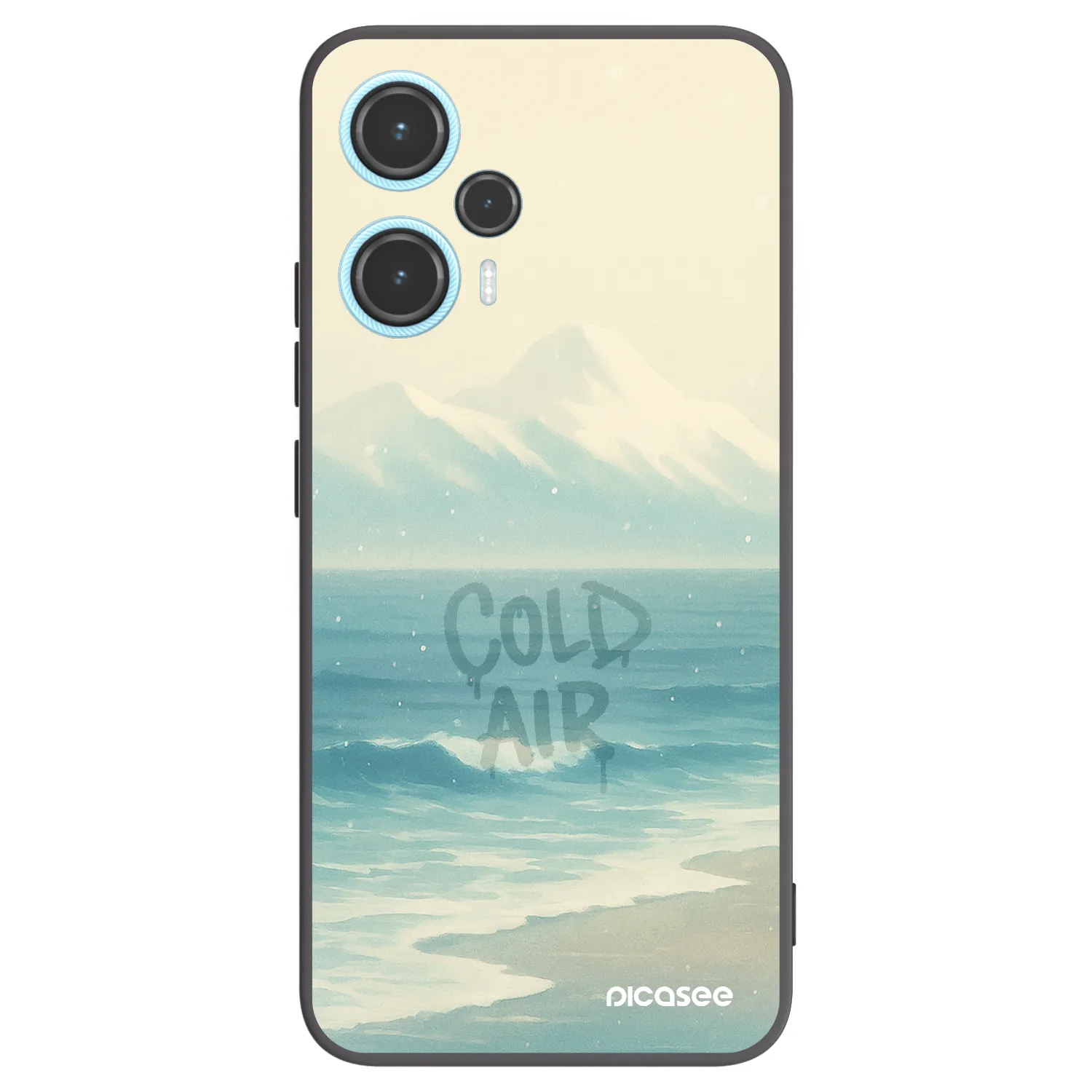 Picasee silikónový čierny obal pre Xiaomi Poco F5 - COLD AIR