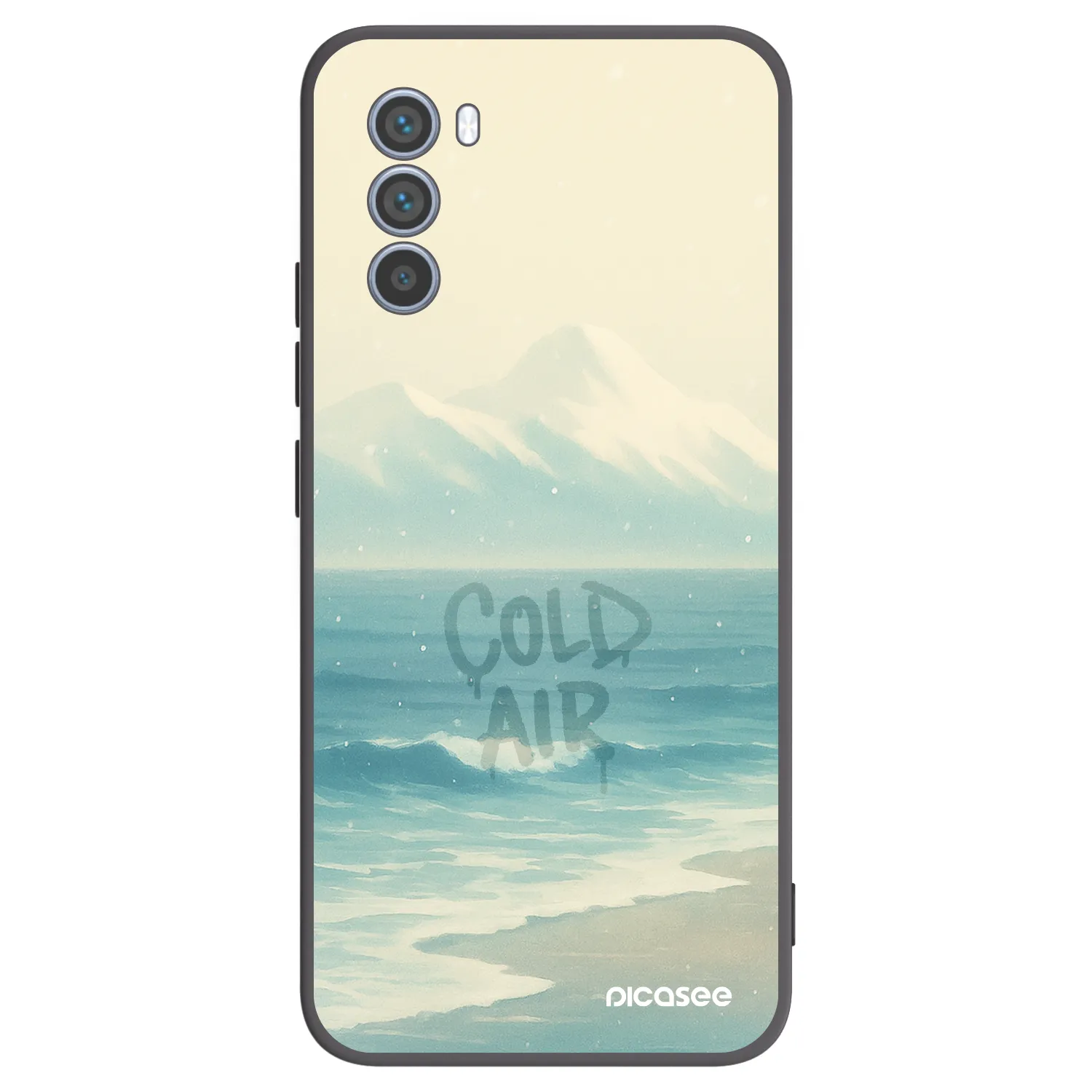Picasee silikónový čierny obal pre Motorola Moto G62 - COLD AIR