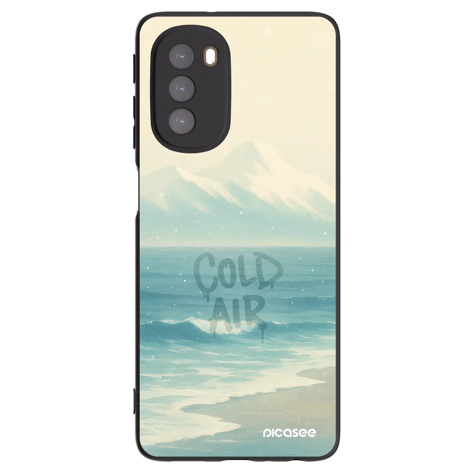Picasee silikónový čierny obal pre Motorola Moto G51 - COLD AIR