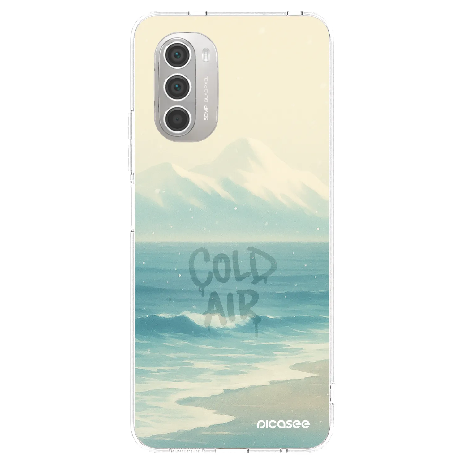 Picasee silikónový prehľadný obal pre Motorola Moto G51 - COLD AIR