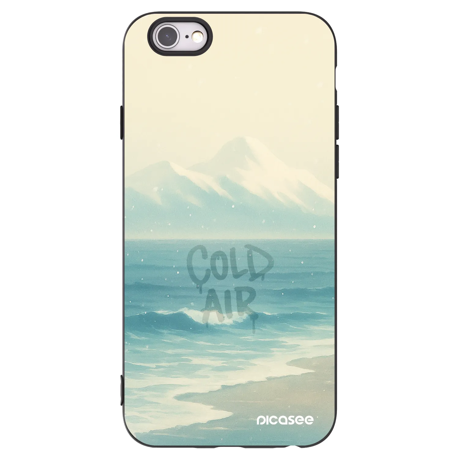 Picasee silikónový čierny obal pre Apple iPhone 6/6S - COLD AIR