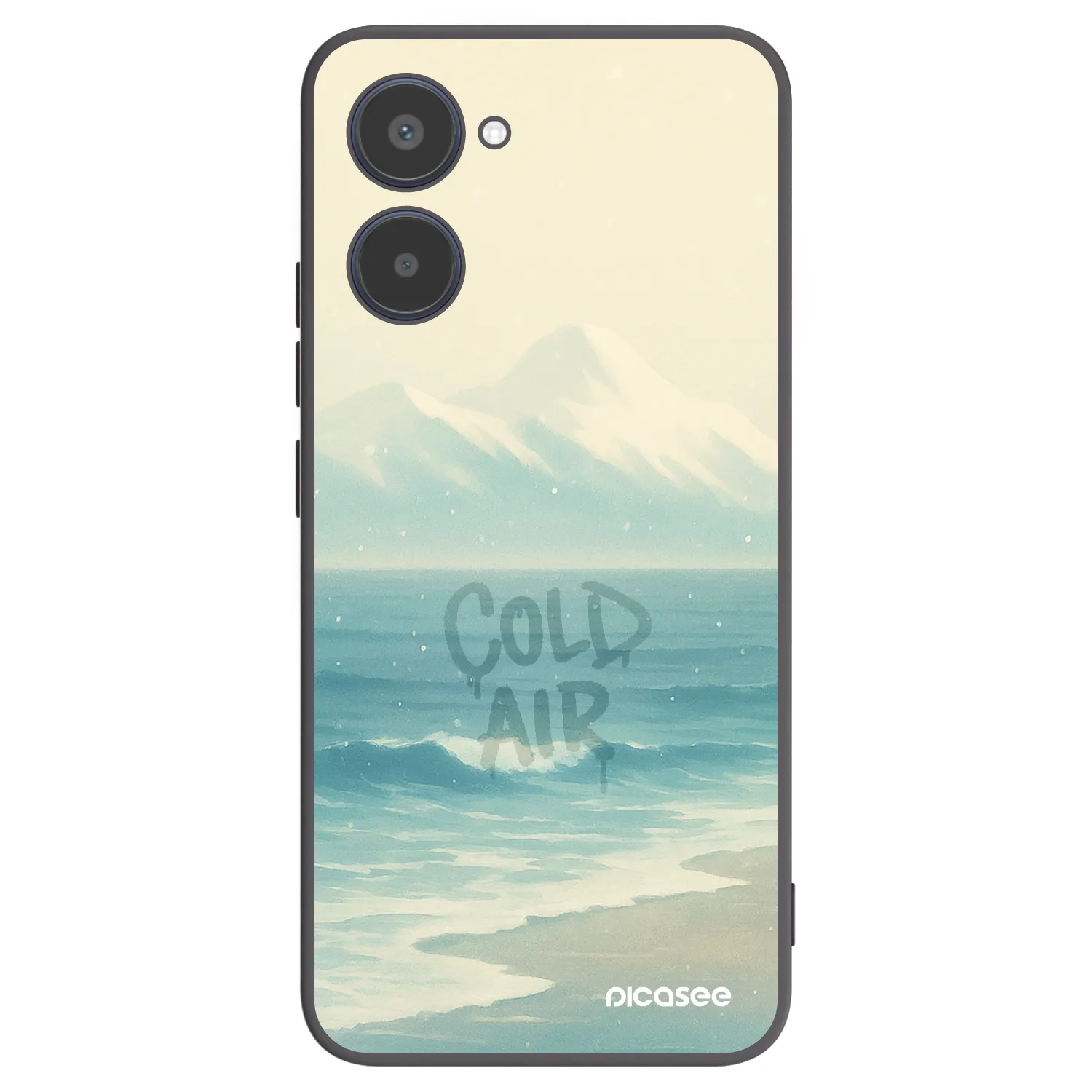 Picasee silikónový čierny obal pre Realme 10 4G - COLD AIR