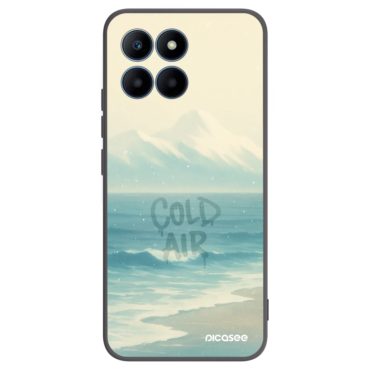 Picasee silikónový čierny obal pre Honor 70 Lite - COLD AIR