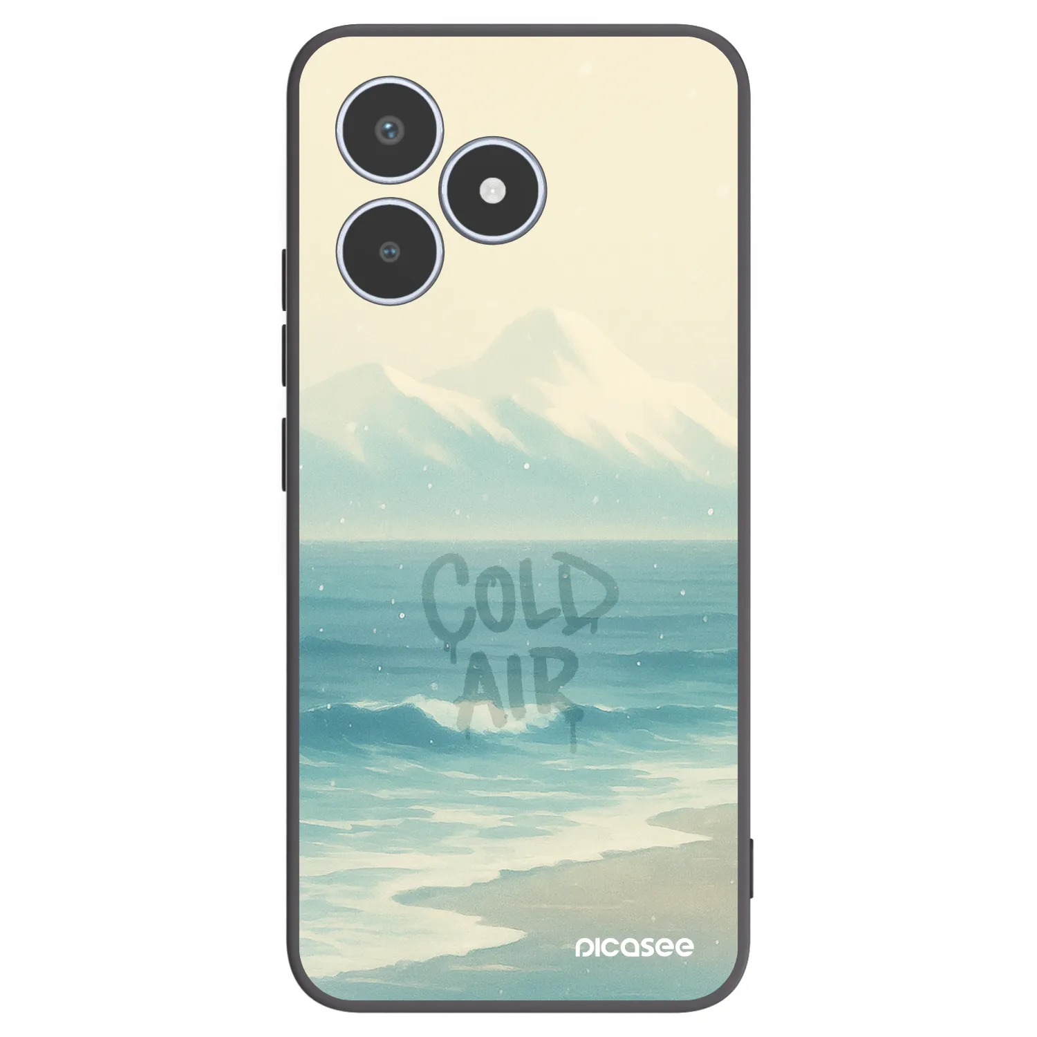 Picasee silikónový čierny obal pre Realme C53 - COLD AIR
