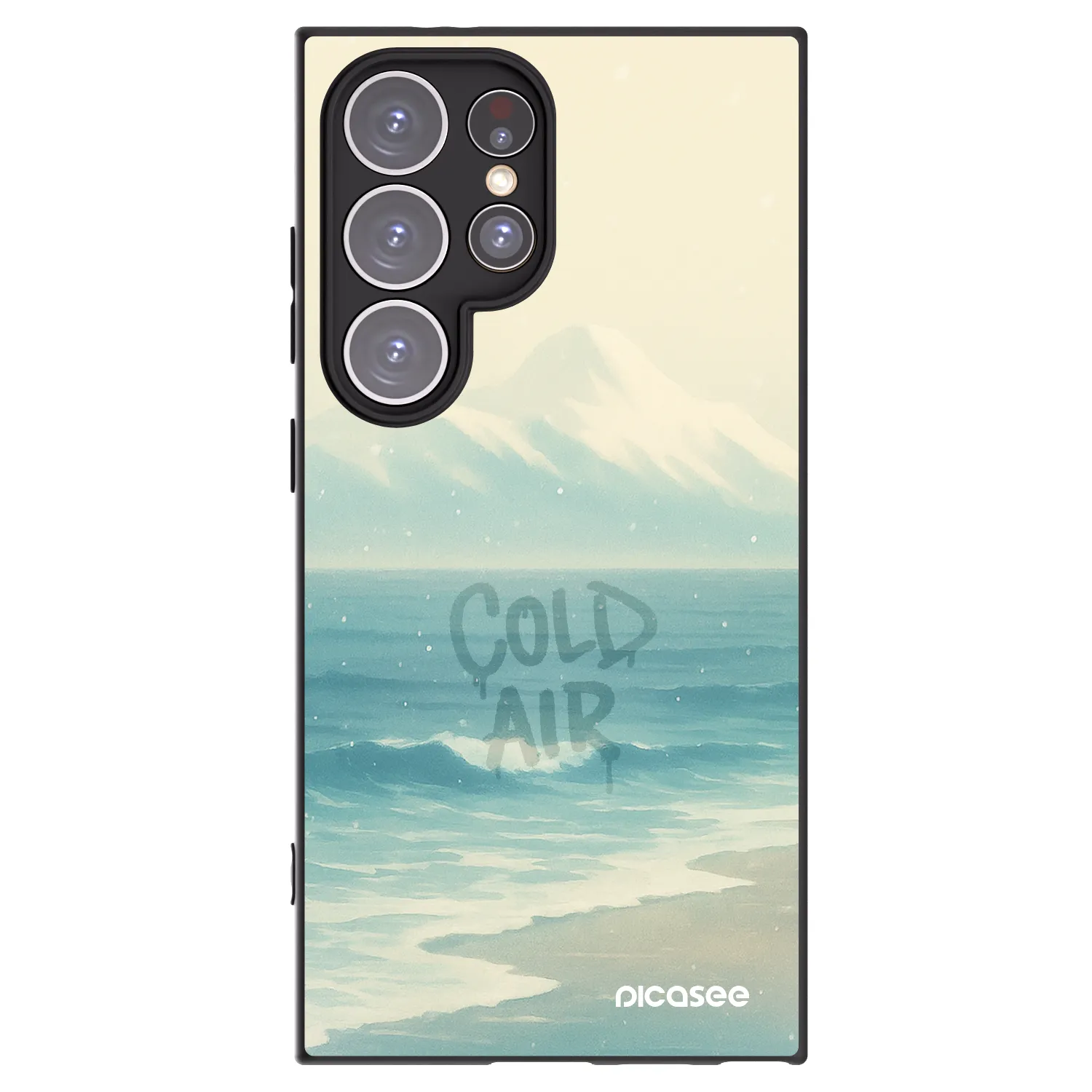 Picasee silikónový čierny obal pre Samsung Galaxy S24 Ultra S928B 5G - COLD AIR