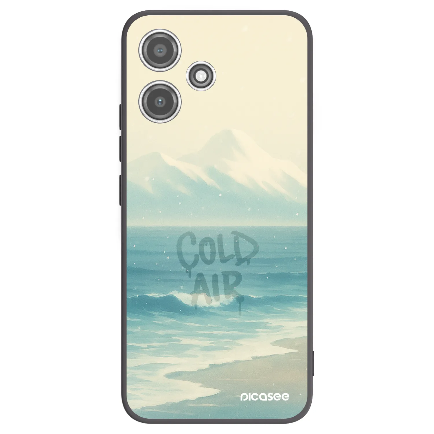 Picasee silikónový čierny obal pre Xiaomi Redmi 12 5G - COLD AIR