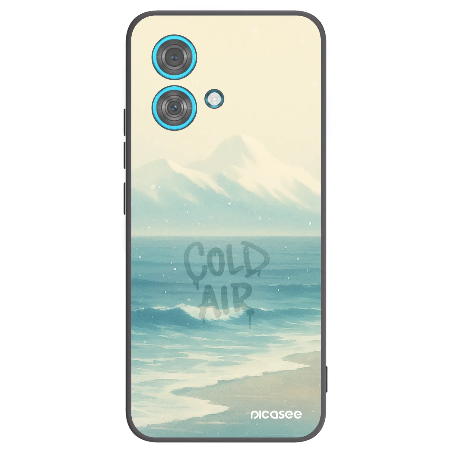 Picasee silikónový čierny obal pre Motorola Edge 40 Neo - COLD AIR