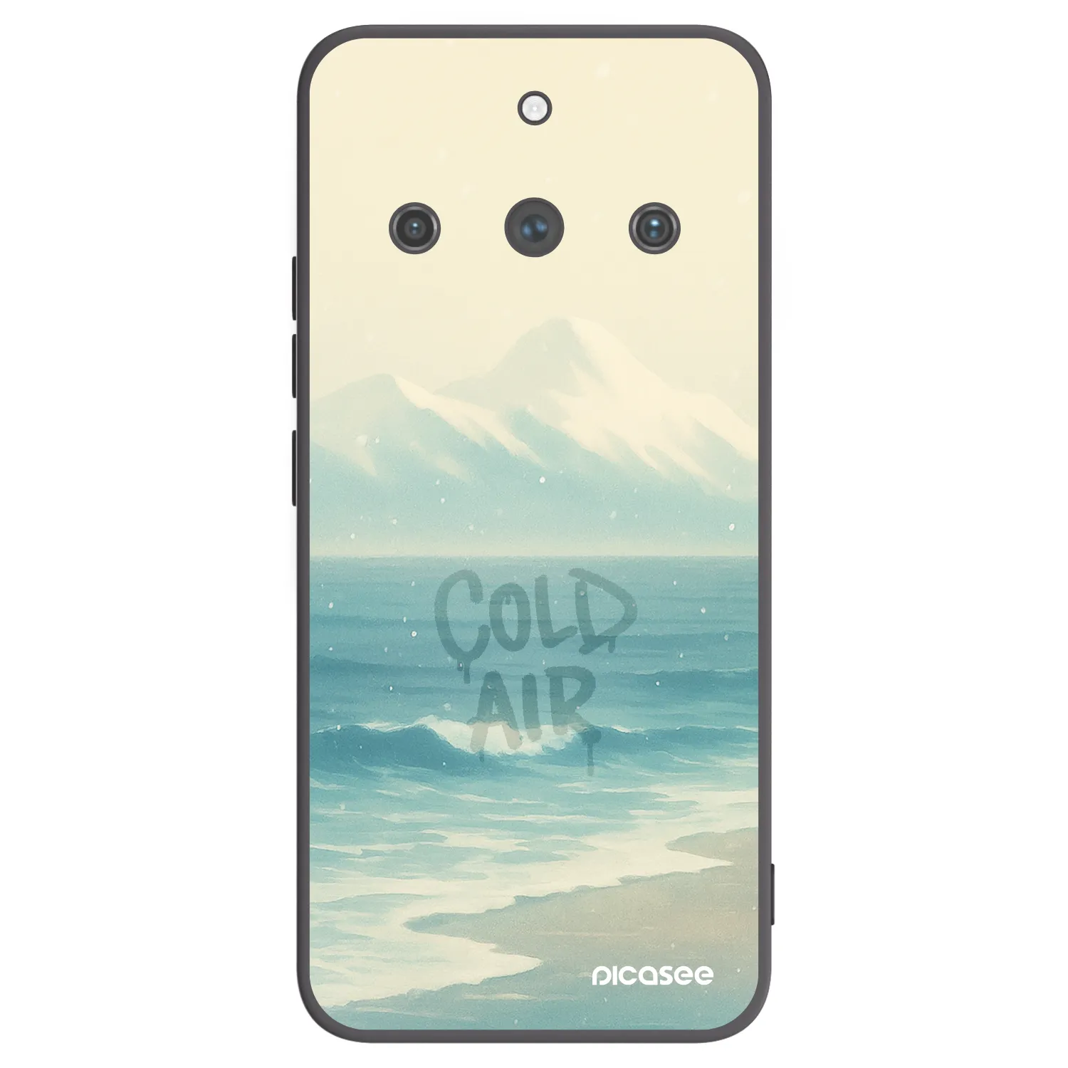 Picasee silikónový čierny obal pre Realme 11 Pro+ - COLD AIR