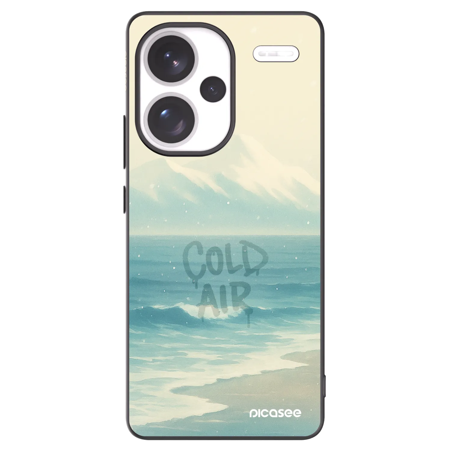 Picasee silikónový čierny obal pre Xiaomi Redmi Note 13 Pro+ 5G - COLD AIR