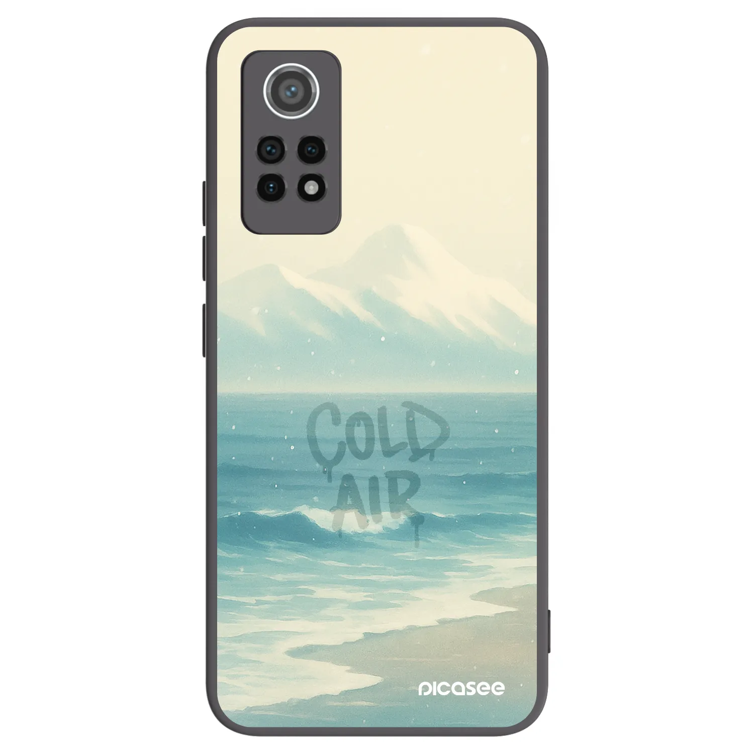 Picasee silikónový čierny obal pre Xiaomi Redmi Note 12 Pro 4G - COLD AIR