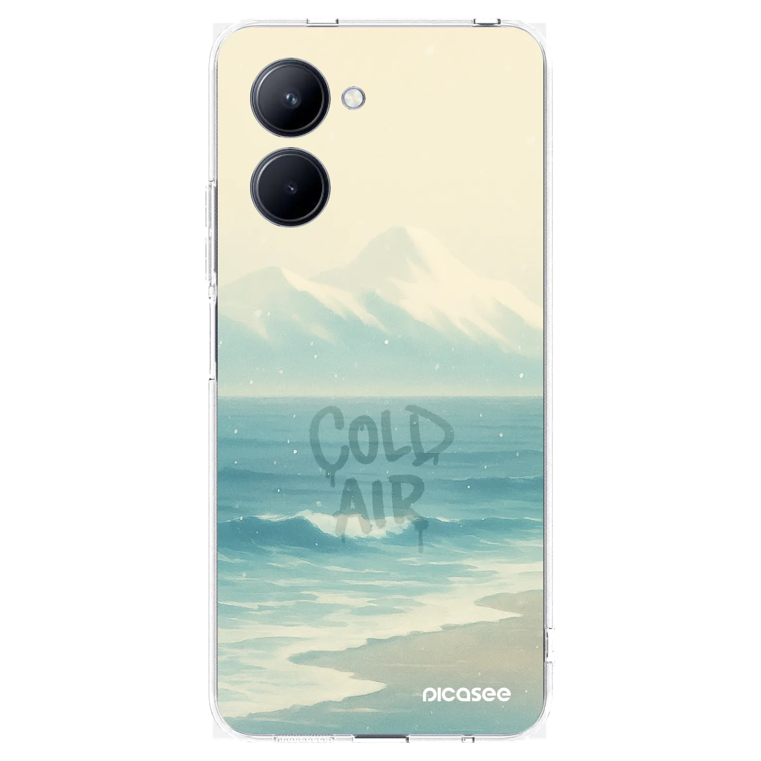 Picasee silikónový prehľadný obal pre Realme C33 (2023) - COLD AIR