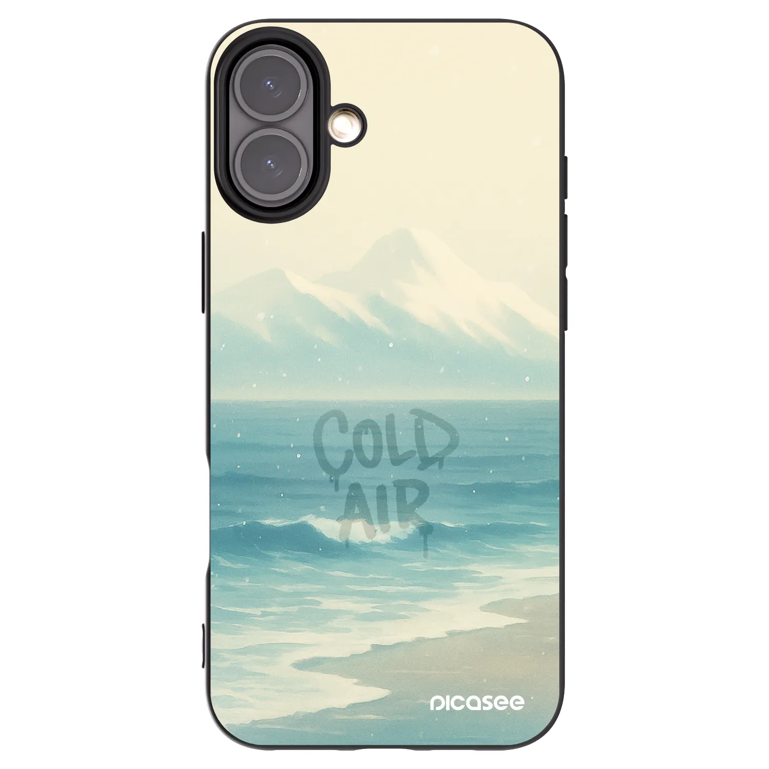Picasee silikónový čierny obal pre Apple iPhone 16 Plus - COLD AIR