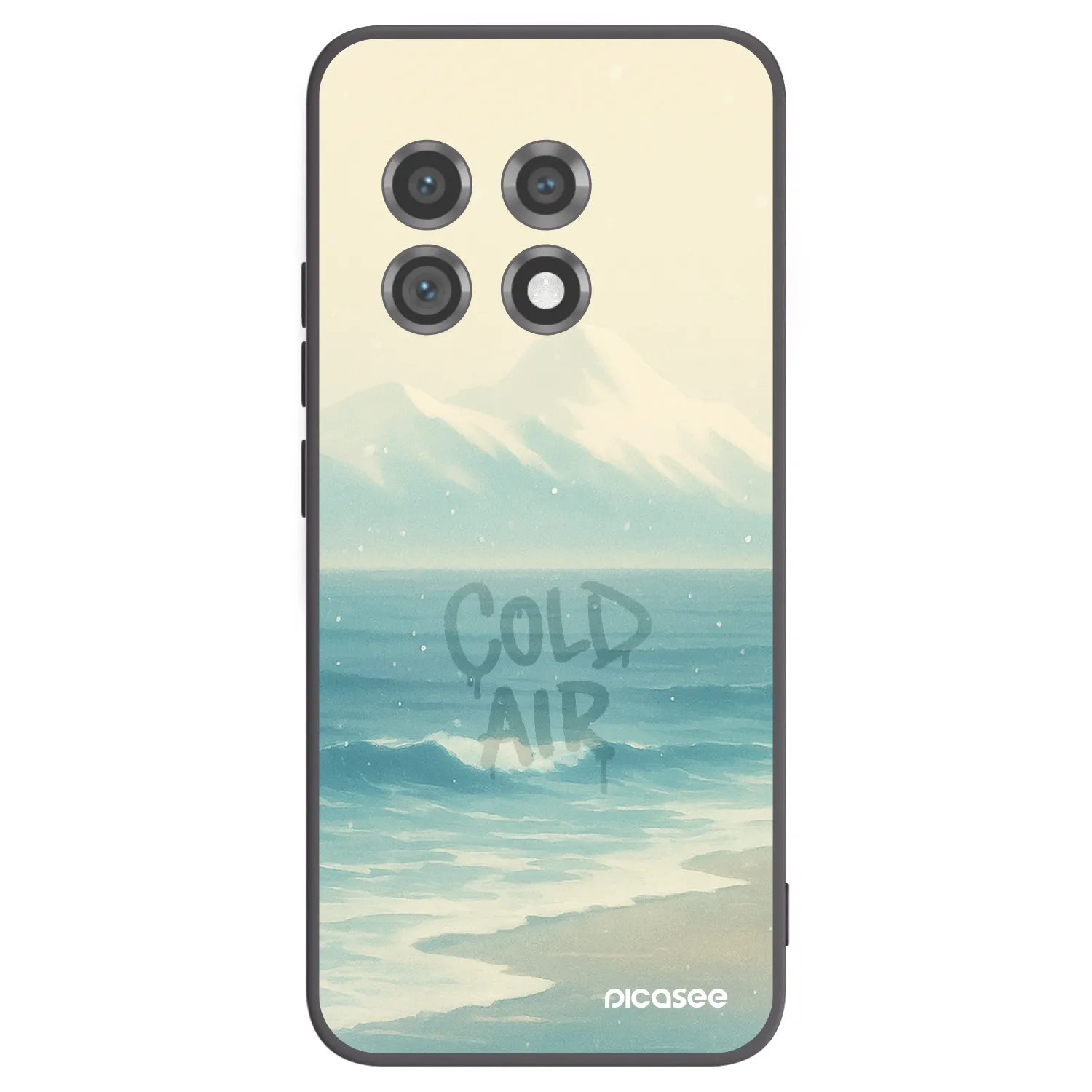 Picasee silikónový čierny obal pre OnePlus 11 5G - COLD AIR
