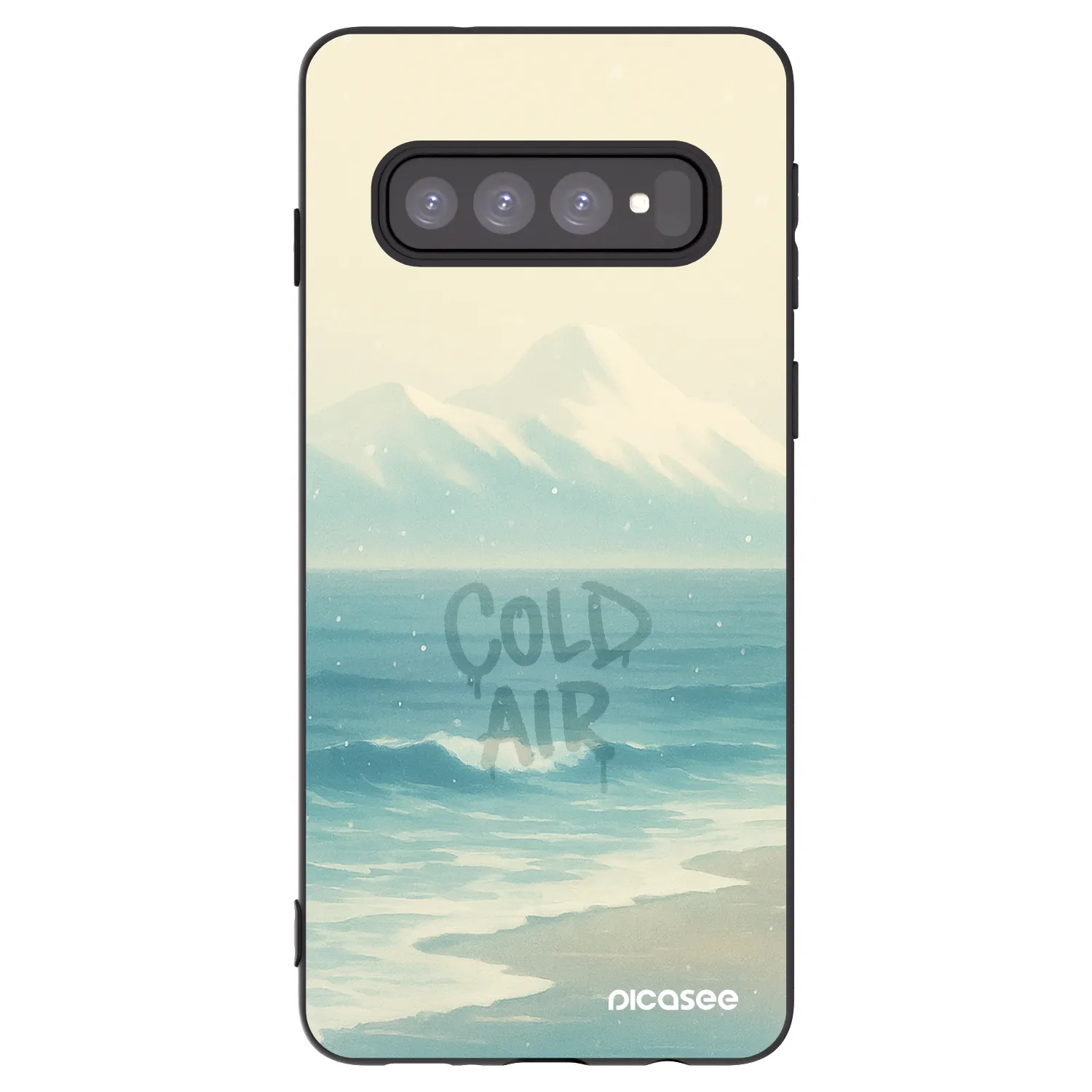 Picasee silikónový čierny obal pre Samsung Galaxy S10 G973 - COLD AIR