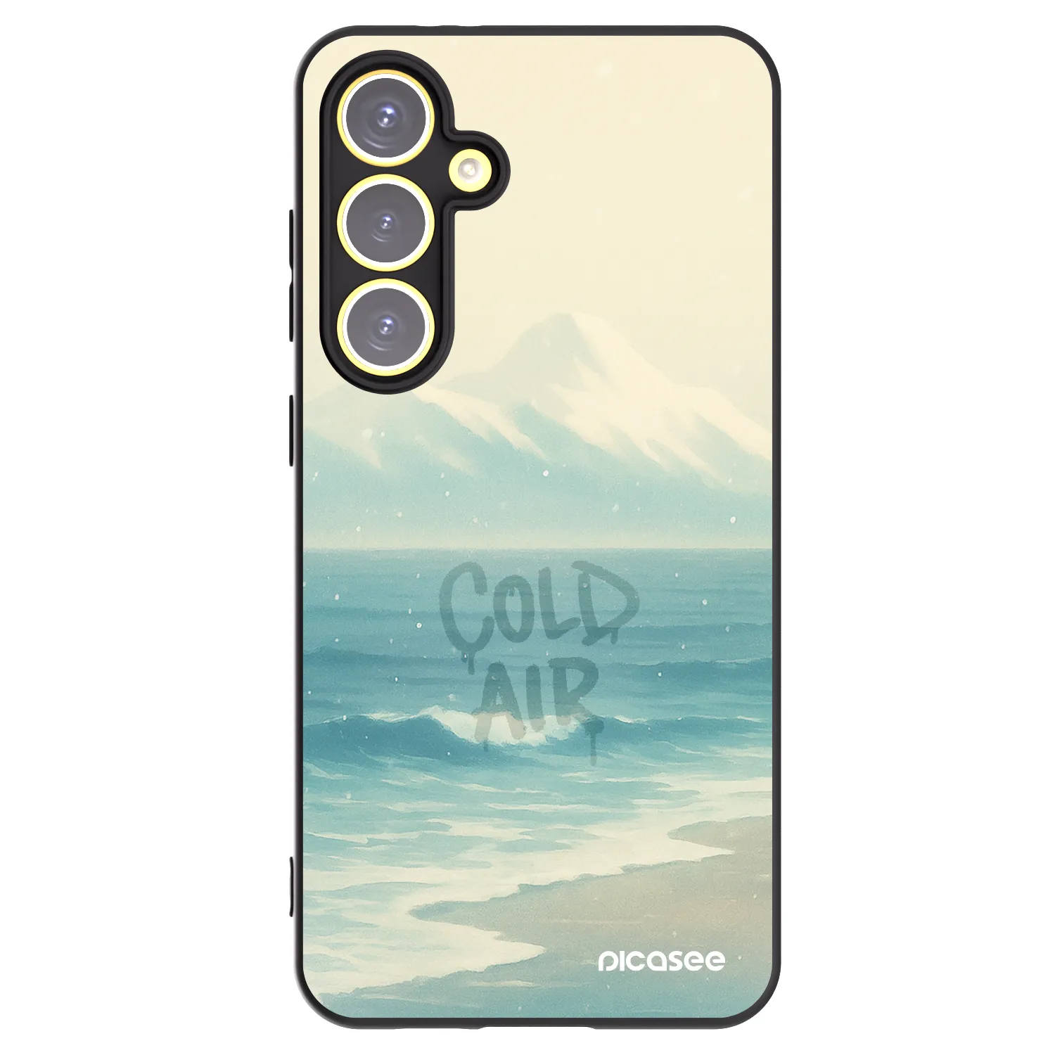 Picasee silikónový čierny obal pre Samsung Galaxy S24 FE S721B - COLD AIR