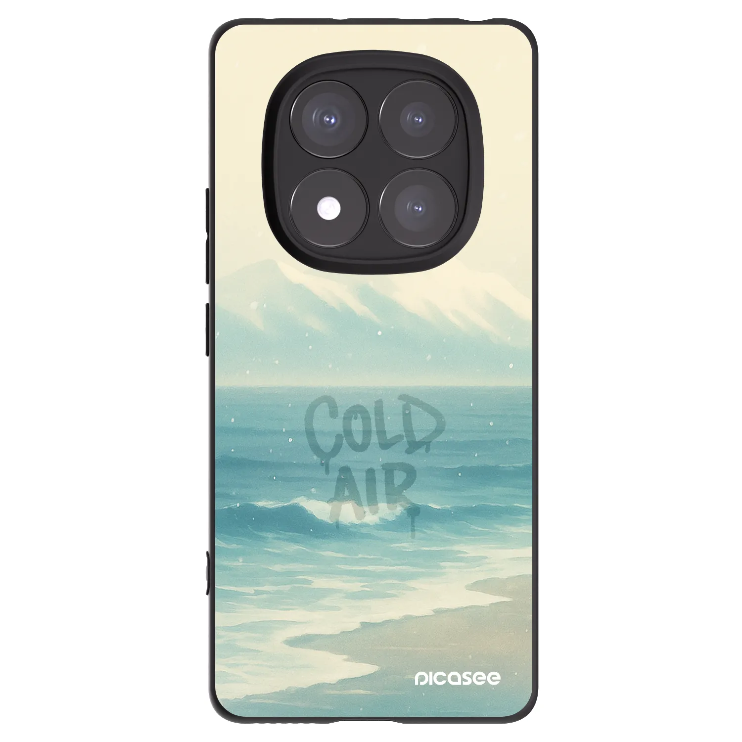 Picasee silikónový čierny obal pre Xiaomi Redmi Note 14 Pro+ 5G - COLD AIR