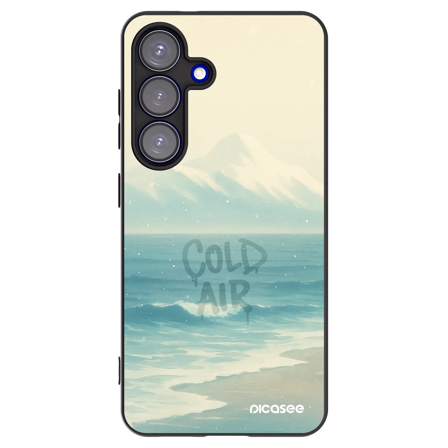Picasee silikónový čierny obal pre Samsung Galaxy S25 5G - COLD AIR