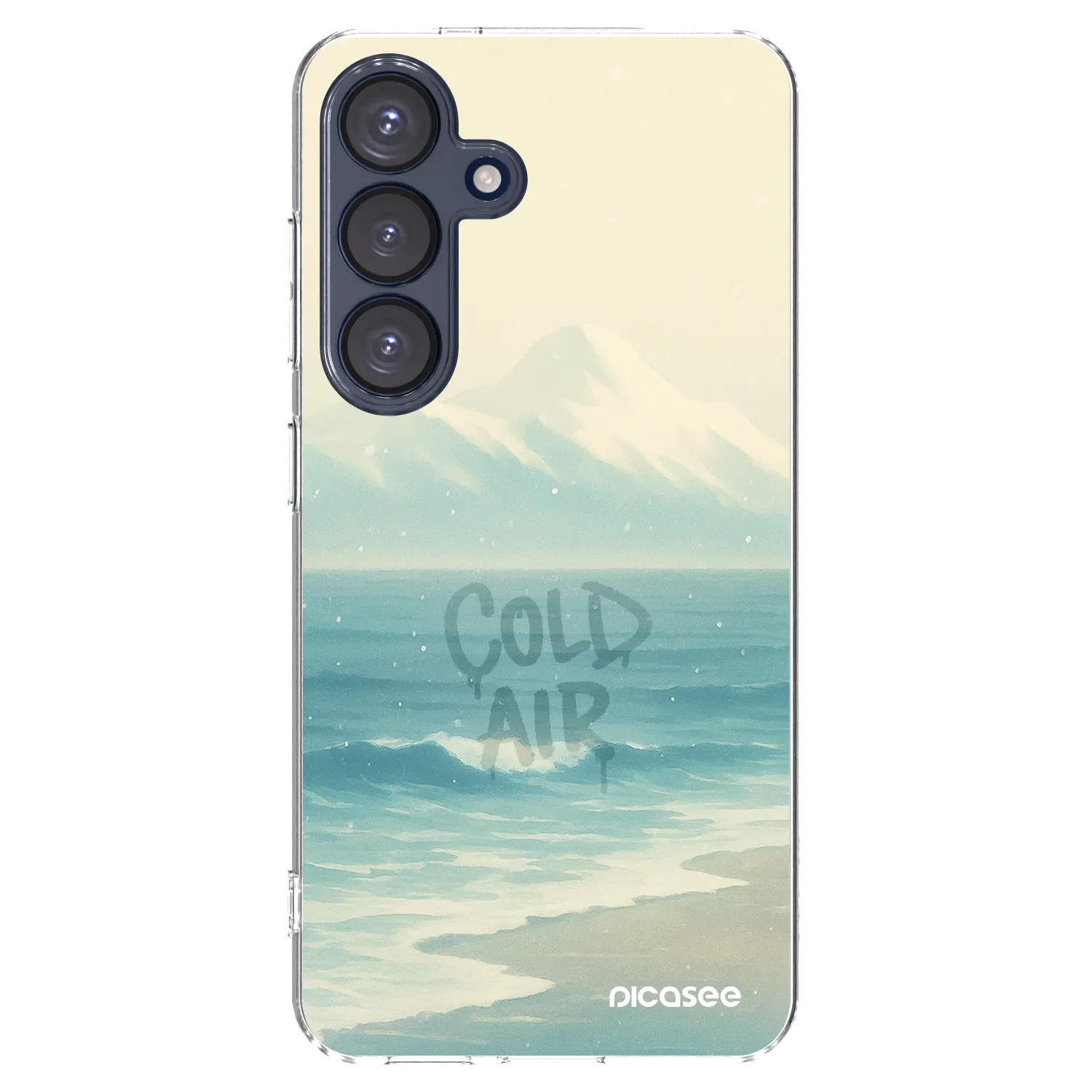 Picasee silikónový prehľadný obal pre Samsung Galaxy S25 5G - COLD AIR
