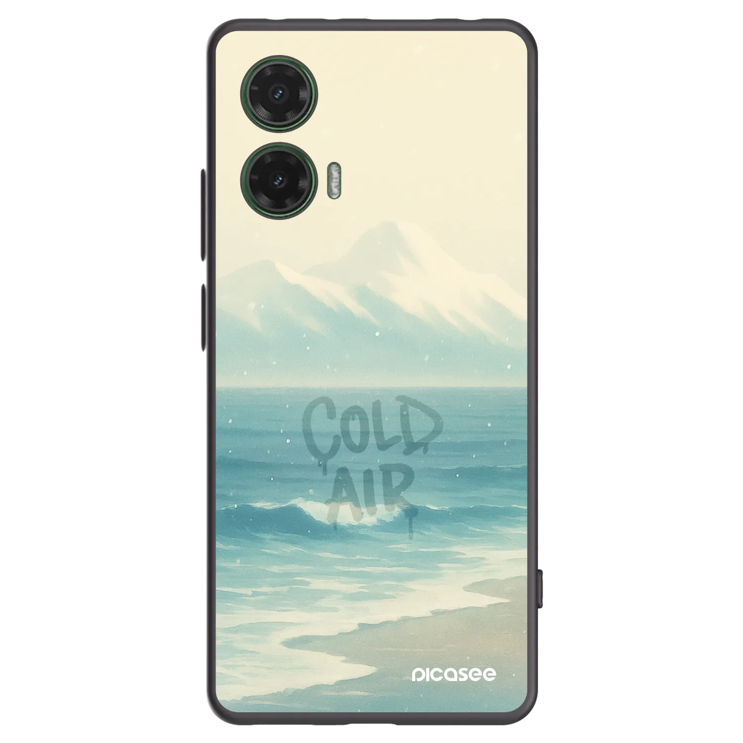 Picasee silikónový čierny obal pre Motorola Moto G35 5G - COLD AIR