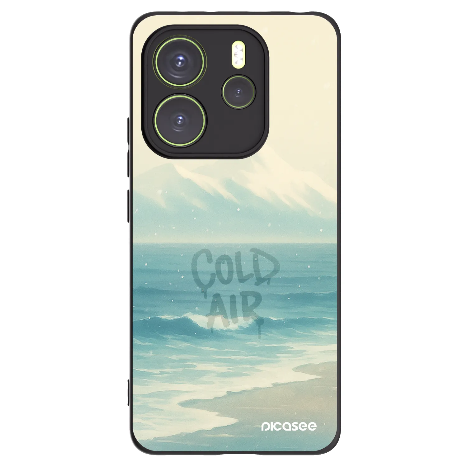 Picasee silikónový čierny obal pre Xiaomi Redmi Note 14 4G - COLD AIR